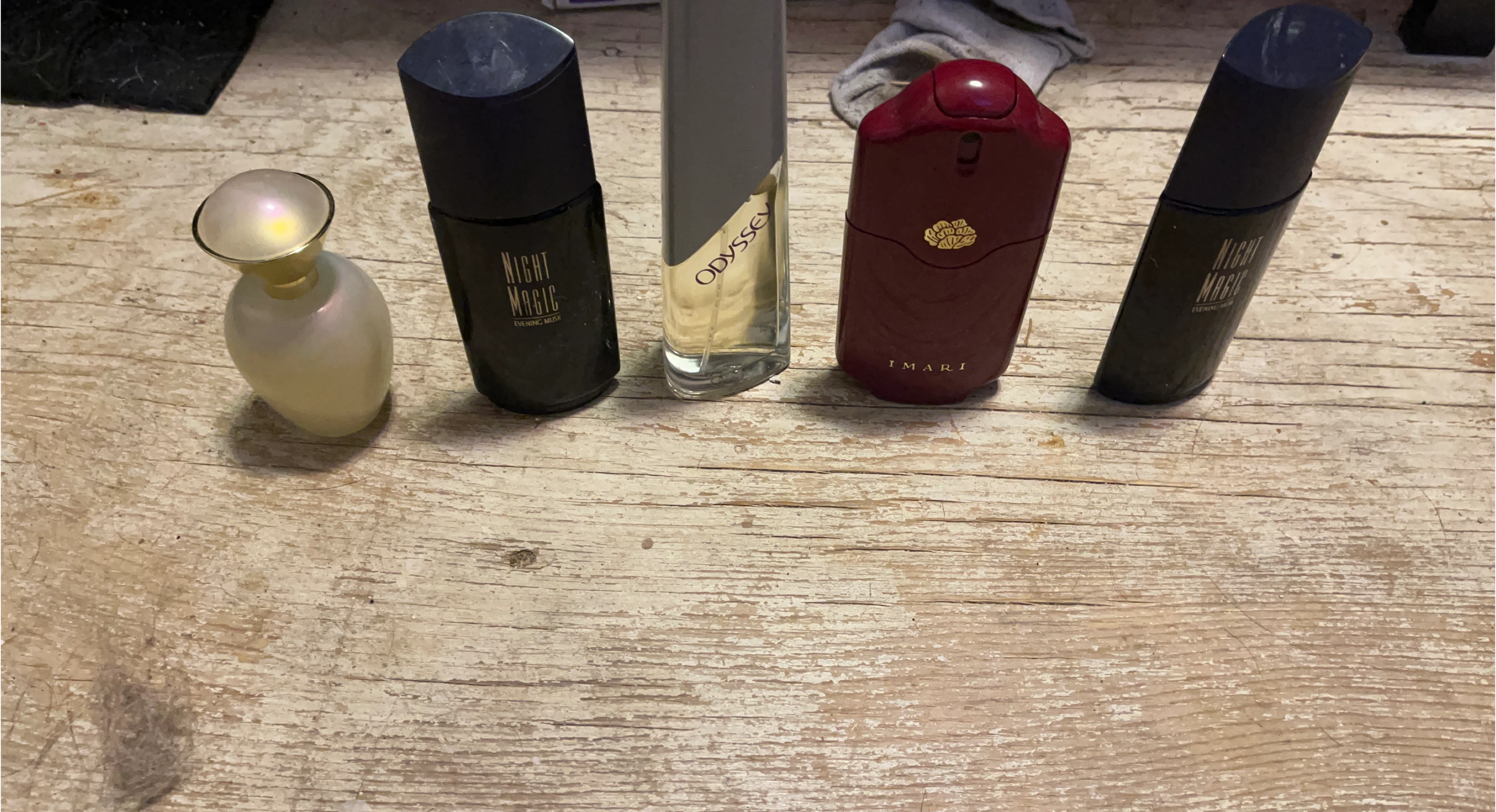 Variety of Perfumes: Imari, Odyssey, Night Magic