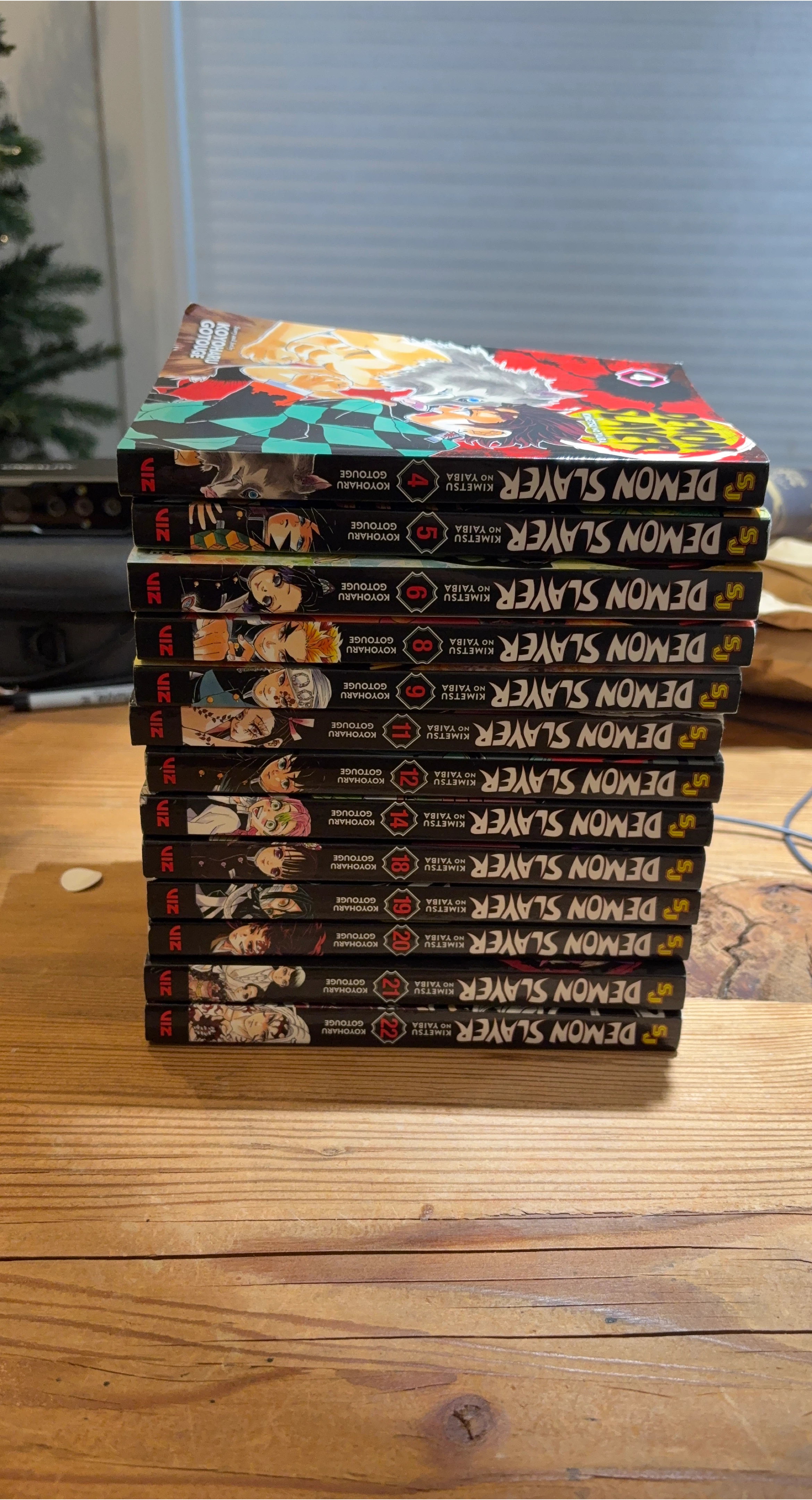 Demon Slayer Manga Volumes 4-6, 8-9, 11-12, 14, 18-22