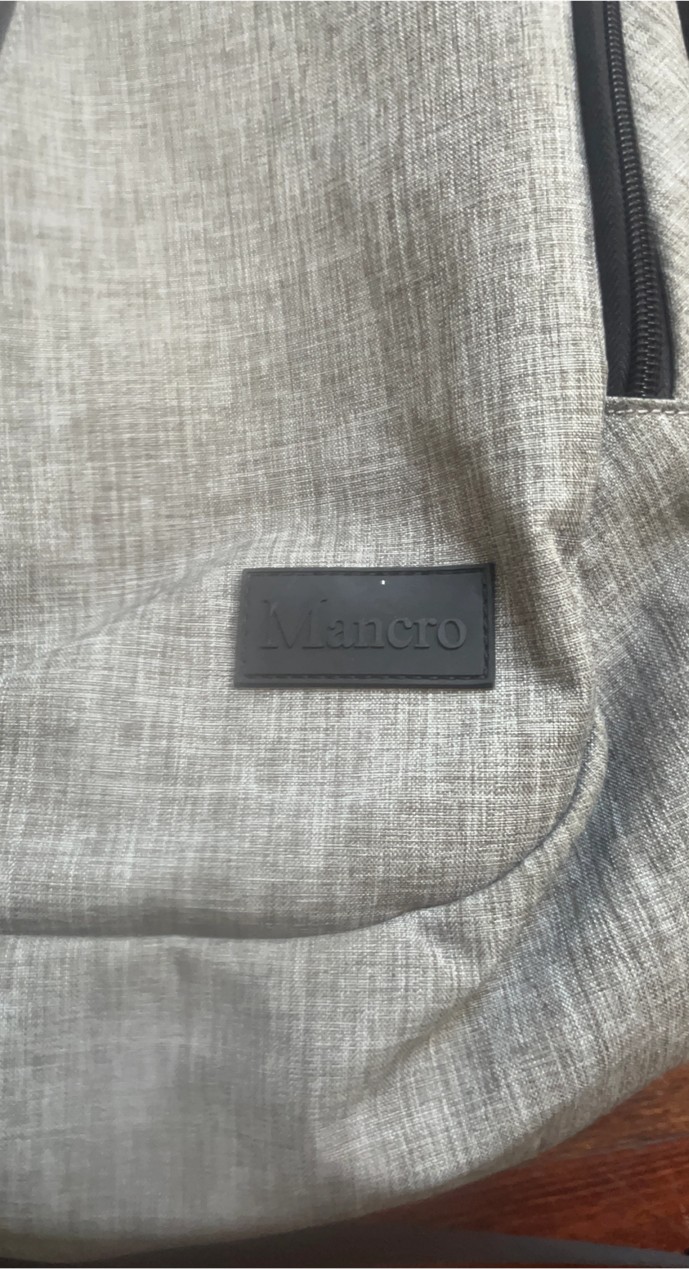 Mancro Gray Backpack
