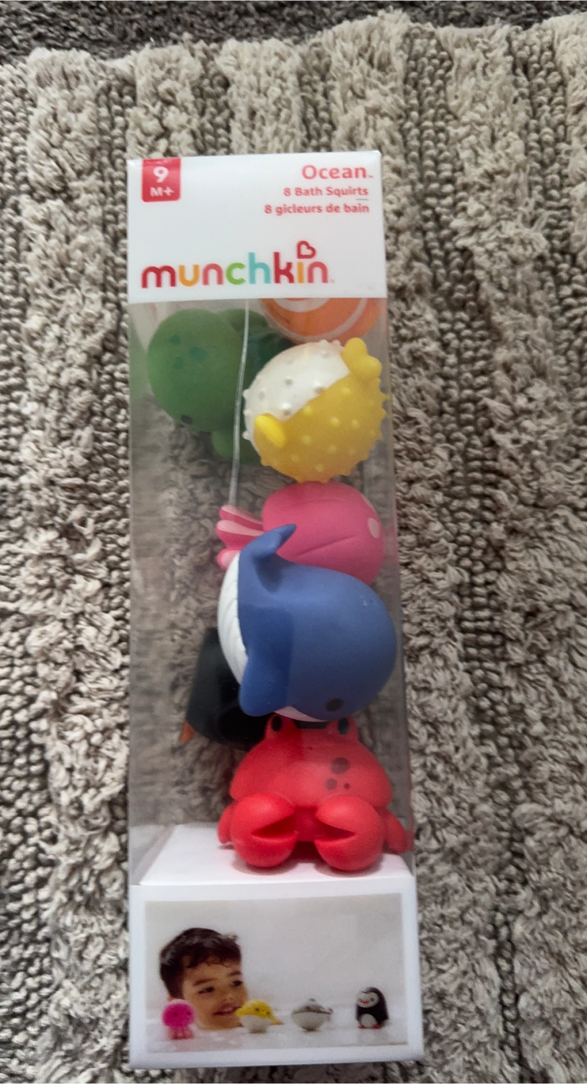 Munchkin Ocean 8 Bath Squirt Toys - New