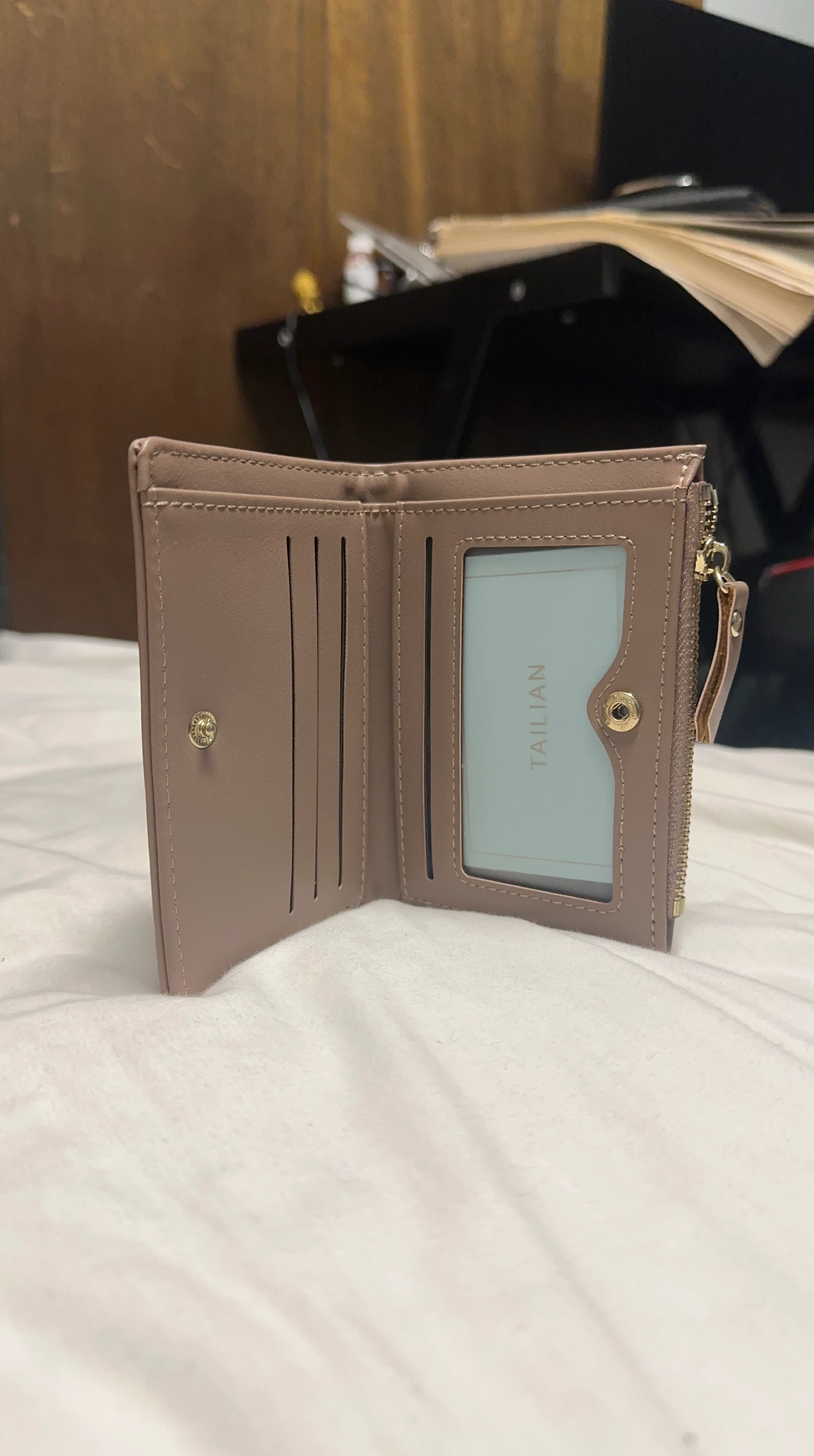 Tailian Trifold Wallet - Mauve