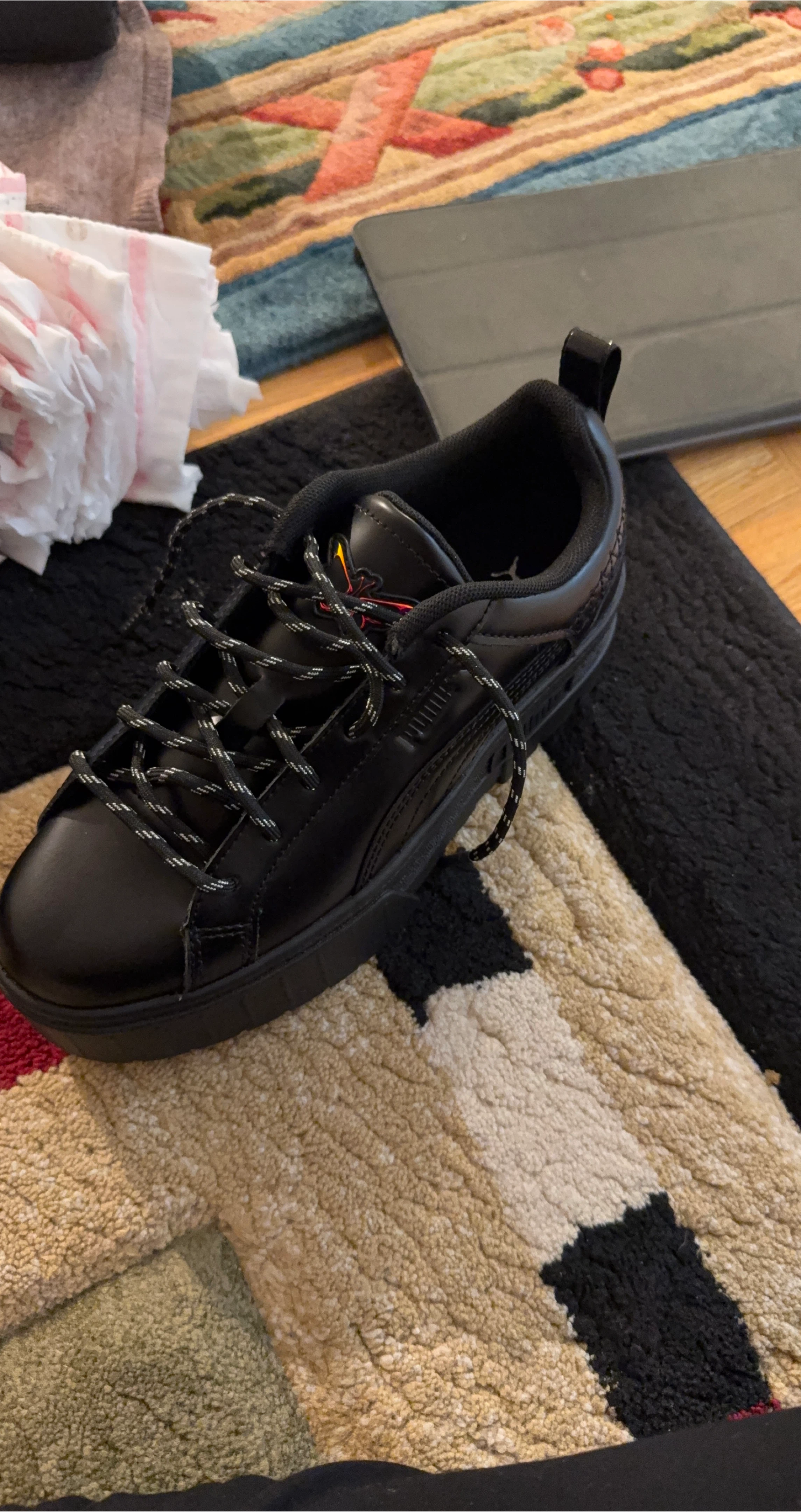 Puma Palermo Leather Sneakers - Black
