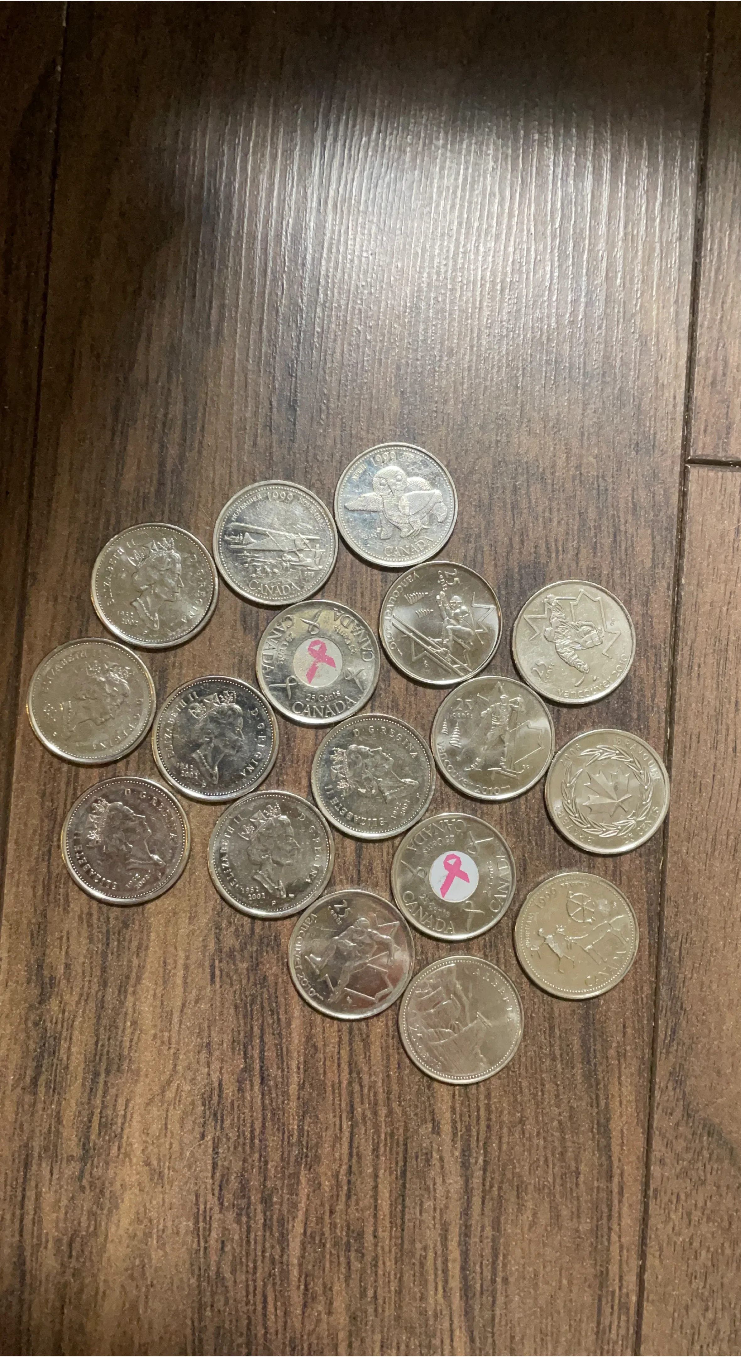 Canadian 25 Cent Coins Commemorative