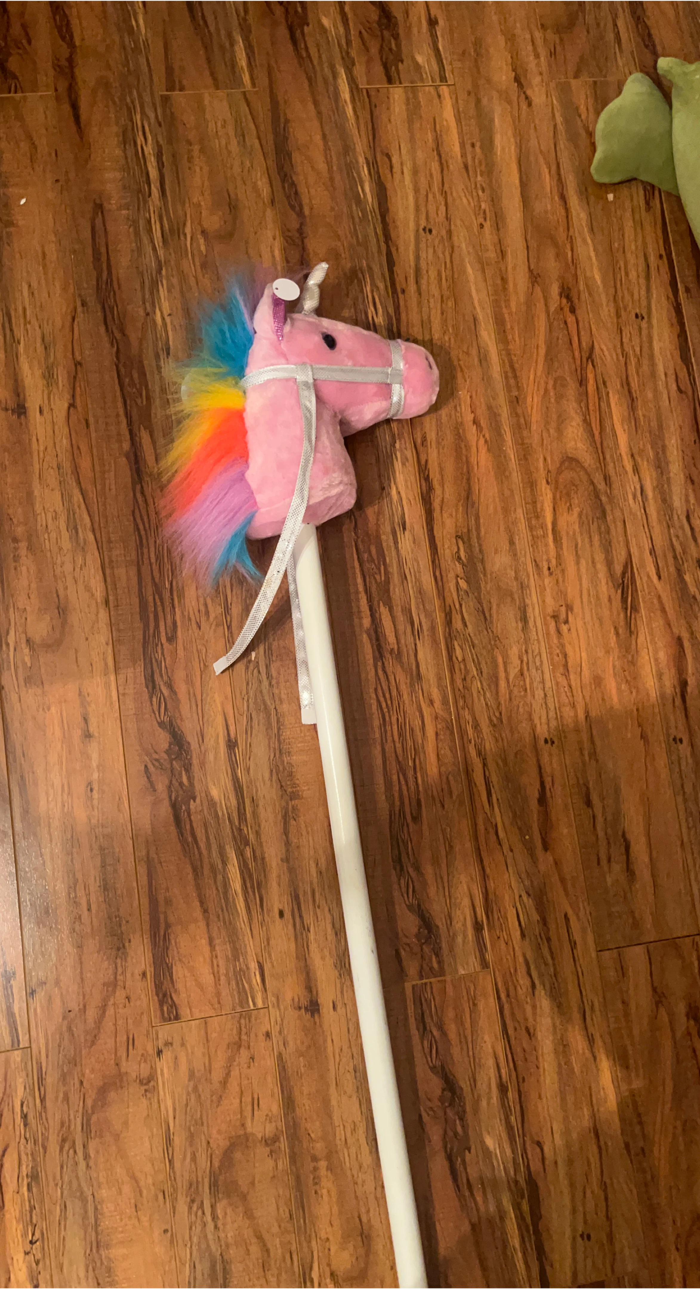 Pink Unicorn Hobby Horse Toy