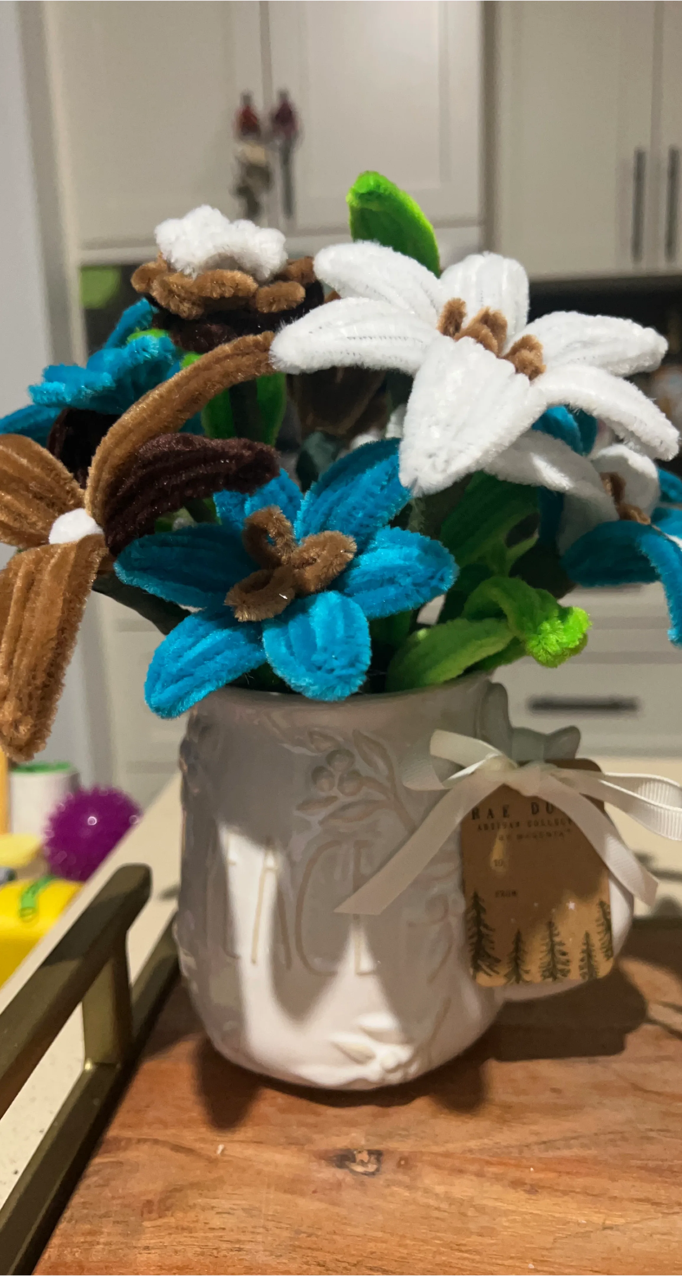 Rae Dunn Holiday Collection Flower Arrangement