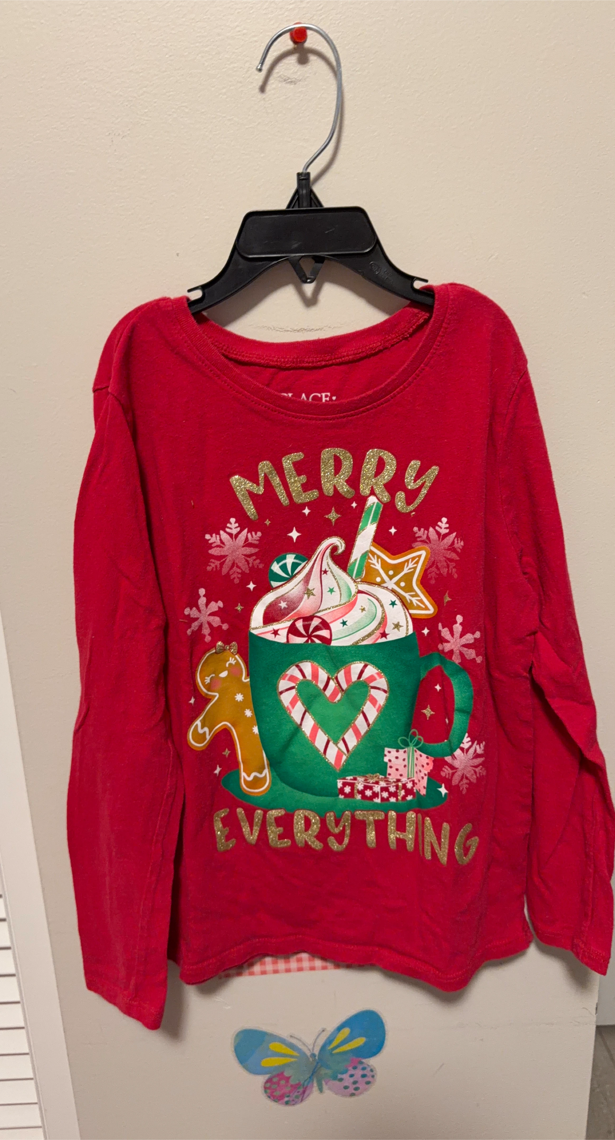 The Children's Place Holiday Long Sleeve Shirt Size Medium