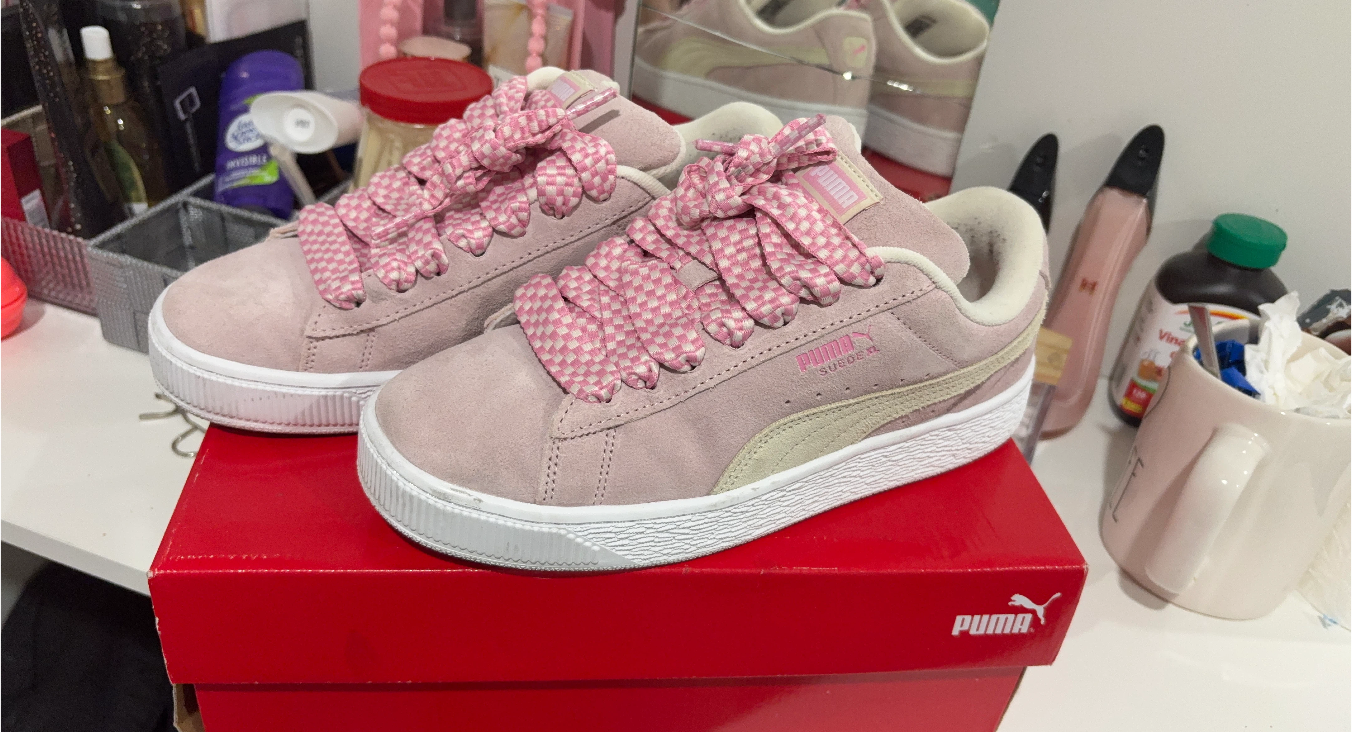 Puma Suede XL Lace Wns Mauve Mist Size 9 (Women's)