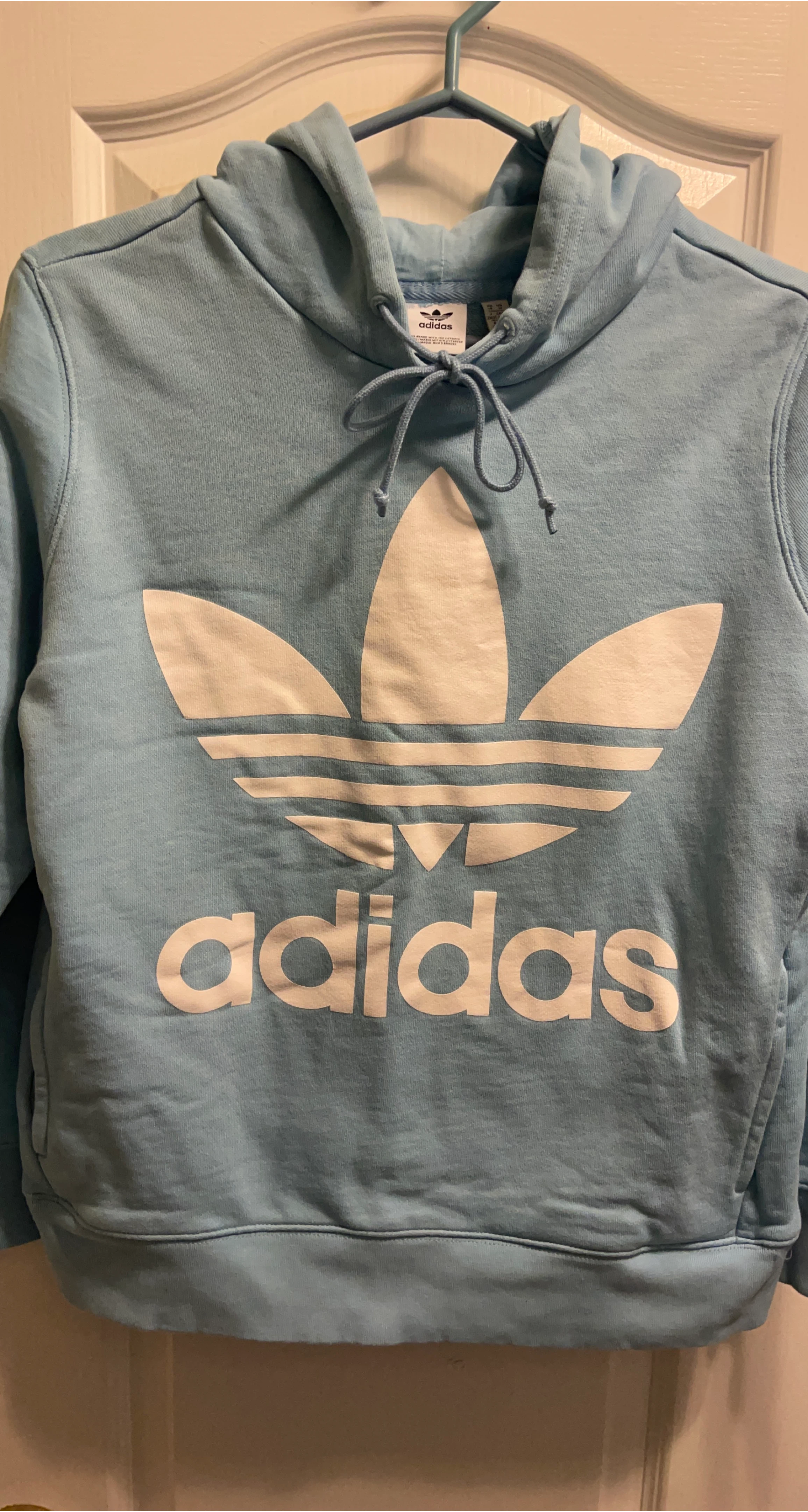 Adidas Trefoil Hoodie, Light Blue