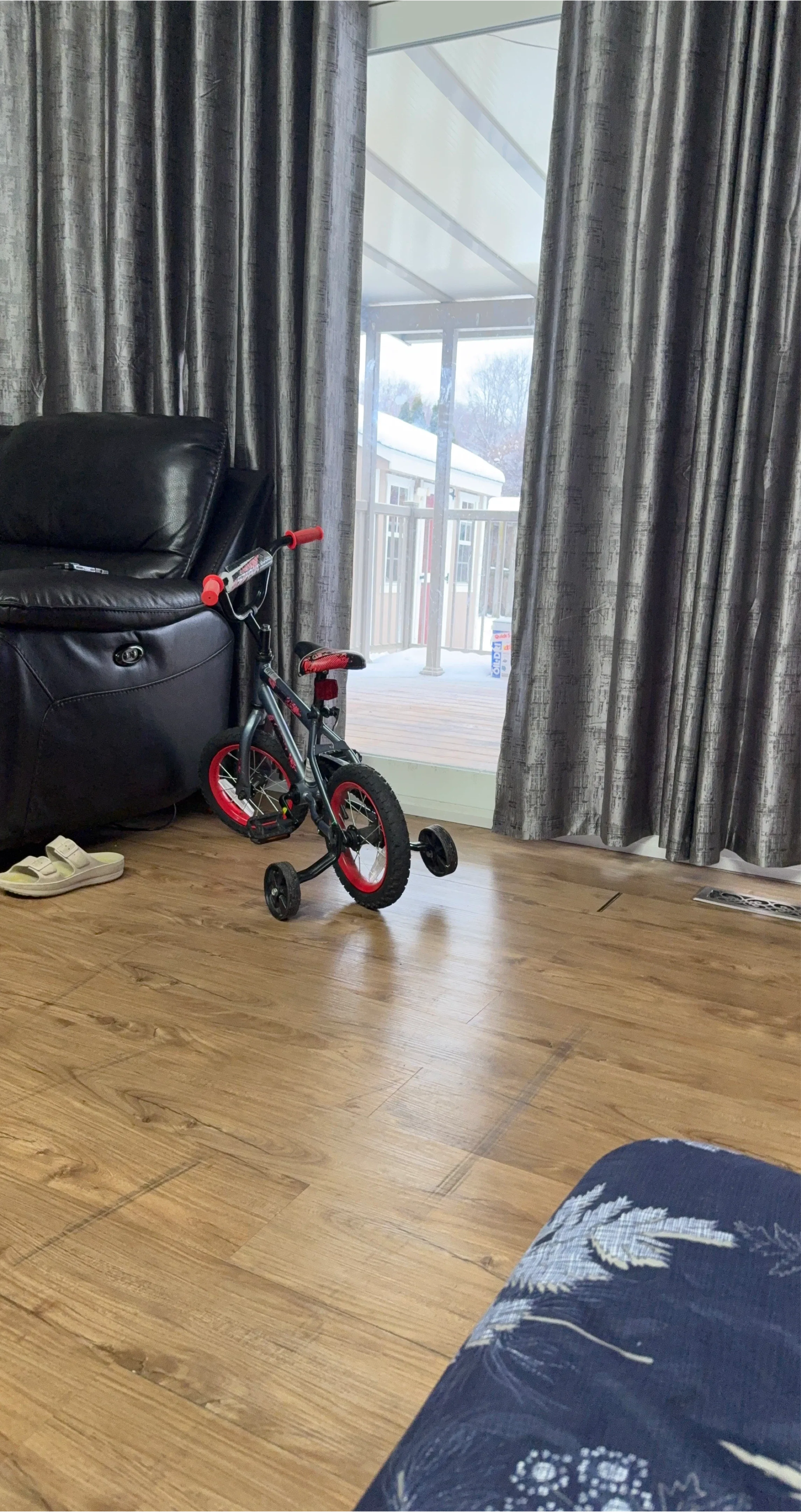 Kids' Training Bike - Red & Black