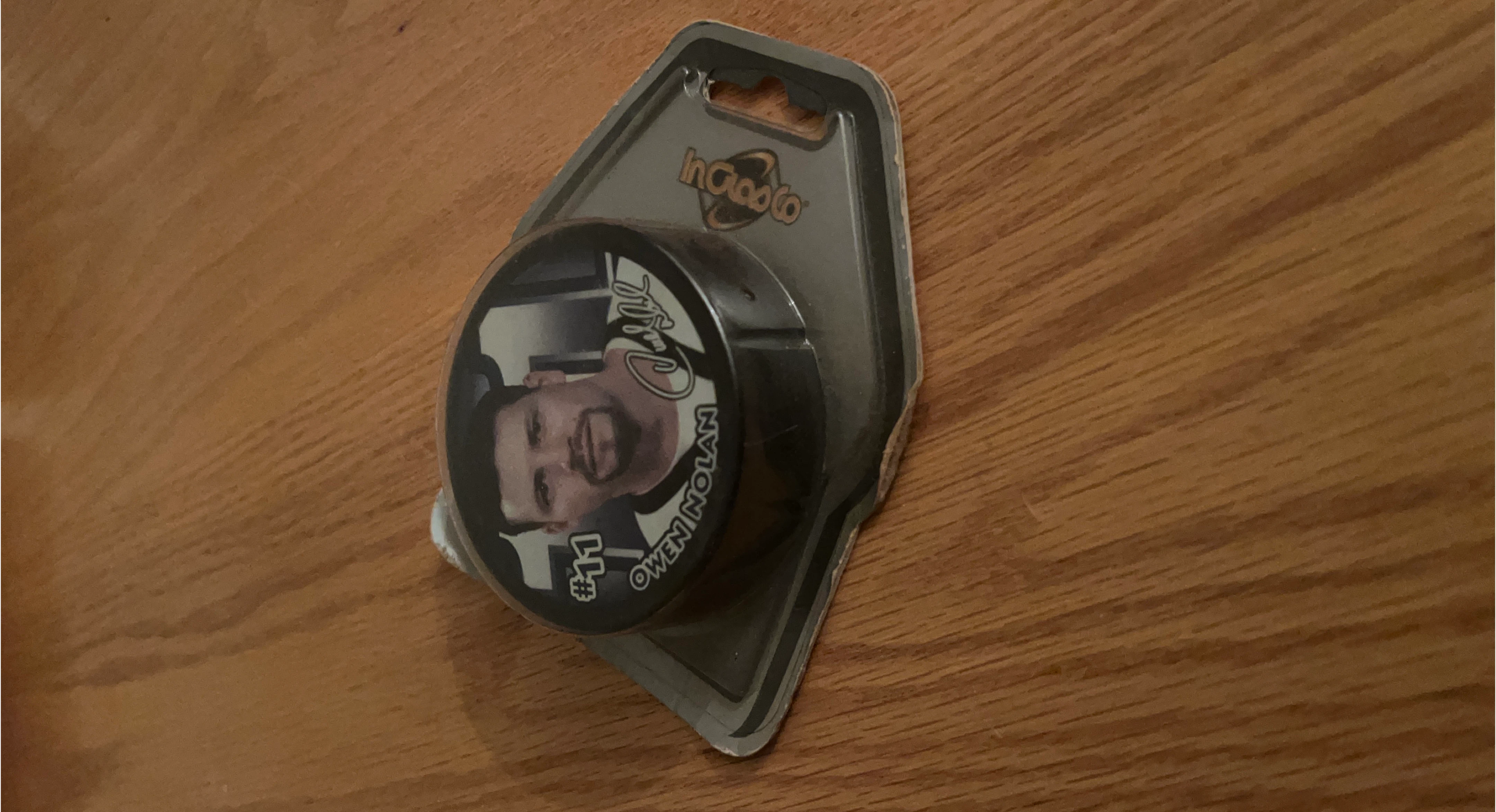 InGlasCo Owen Nolan #11 Mini Hockey Puck