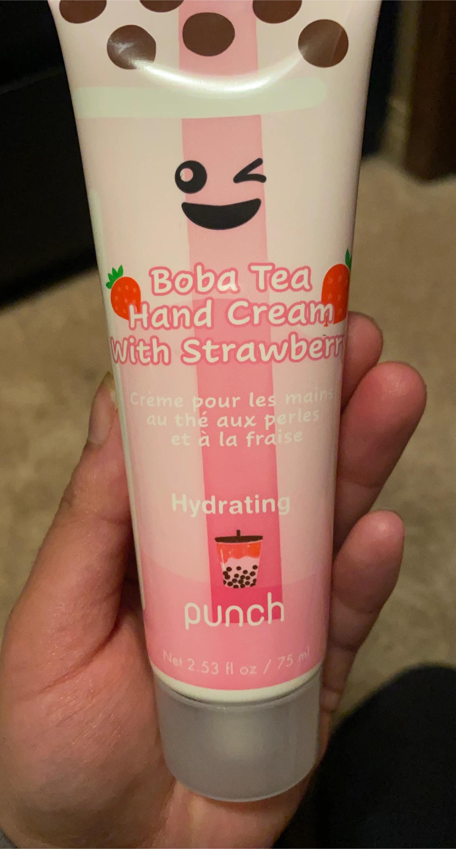 Punch Boba Tea Hand Cream - Strawberry