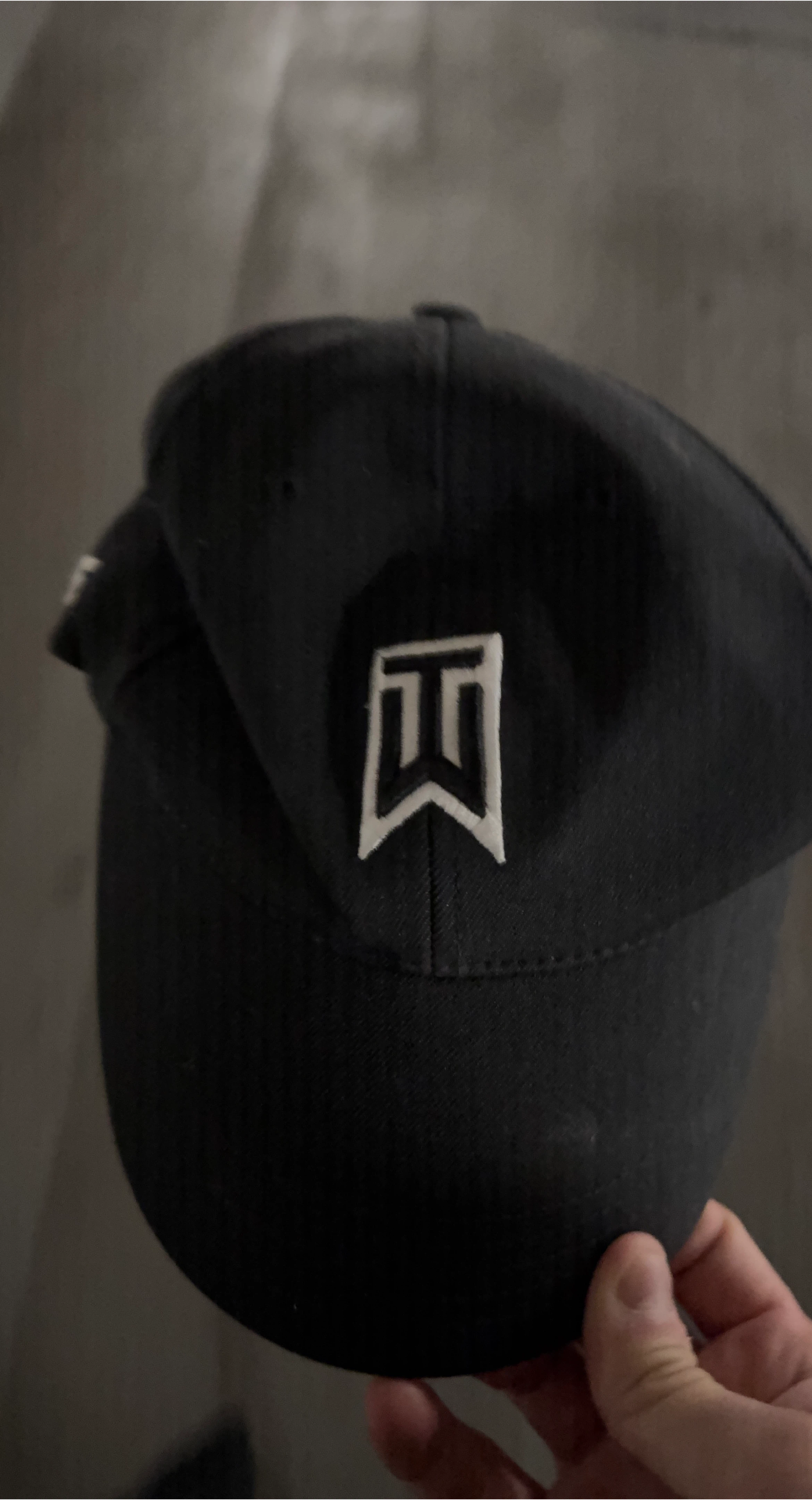Black Tiger Woods TW Golf Cap