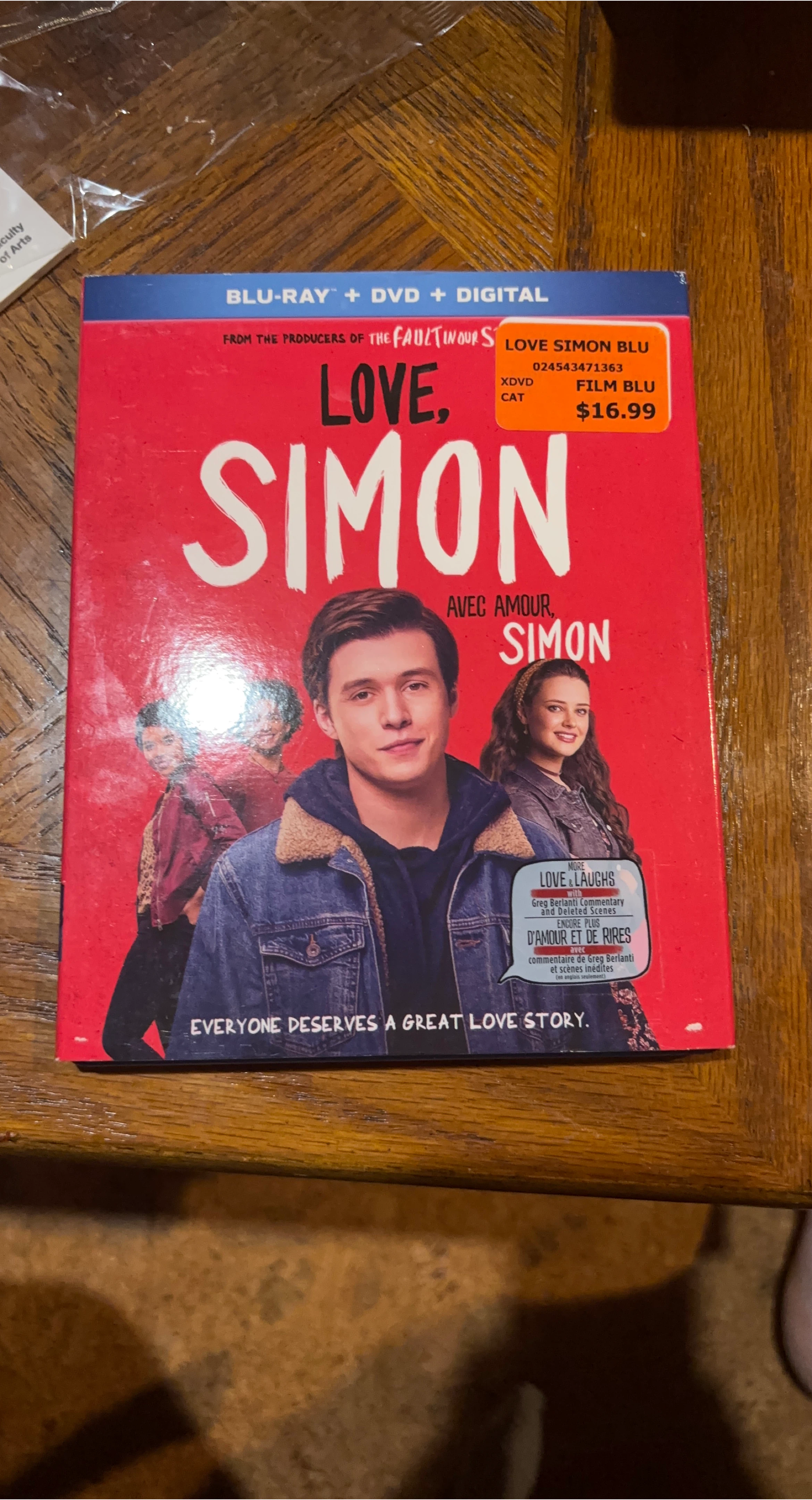 Love, Simon Blu-ray + DVD + Digital