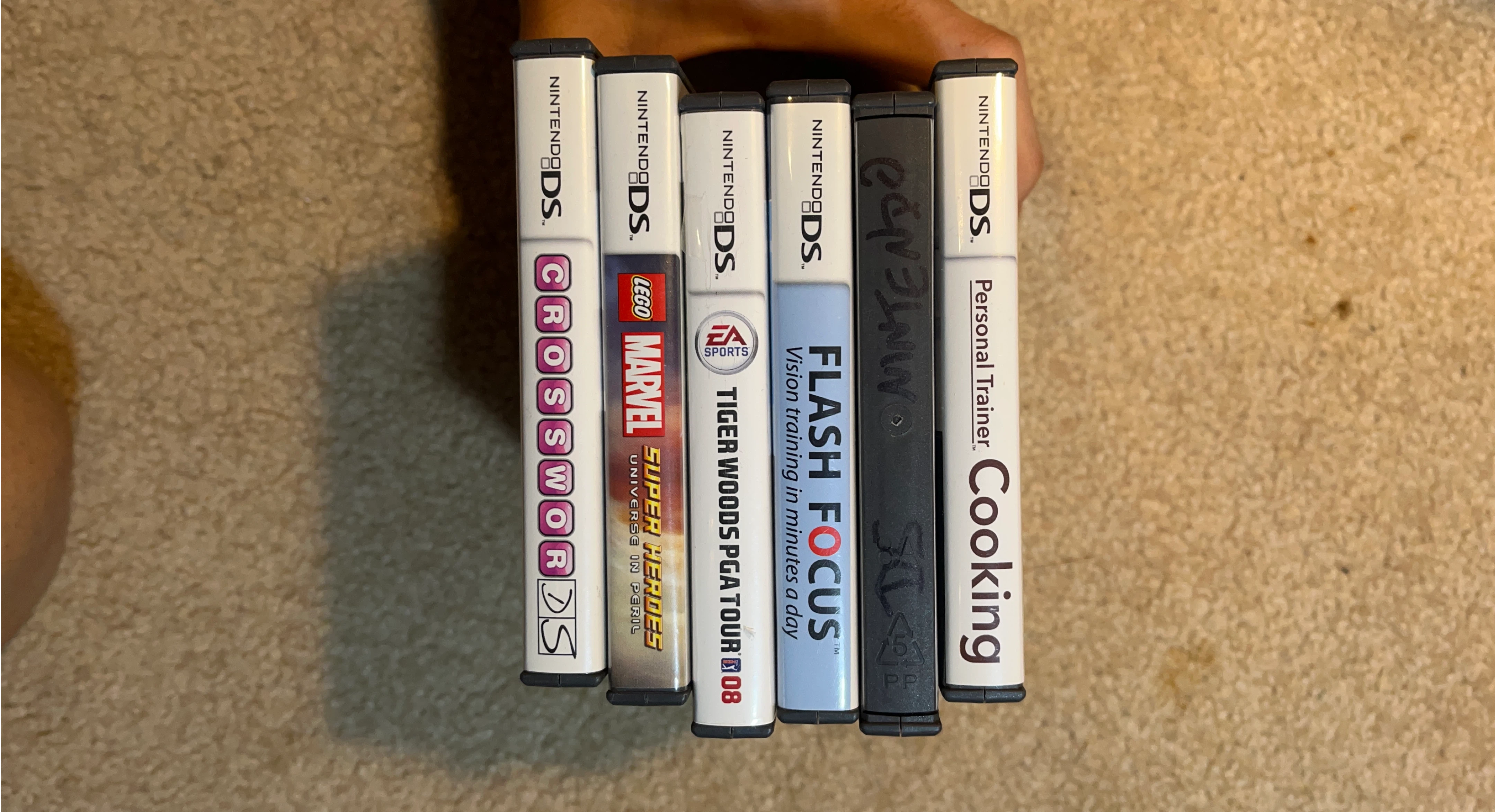 Nintendo DS Games Bundle - Crosswords, Lego Marvel, Cooking