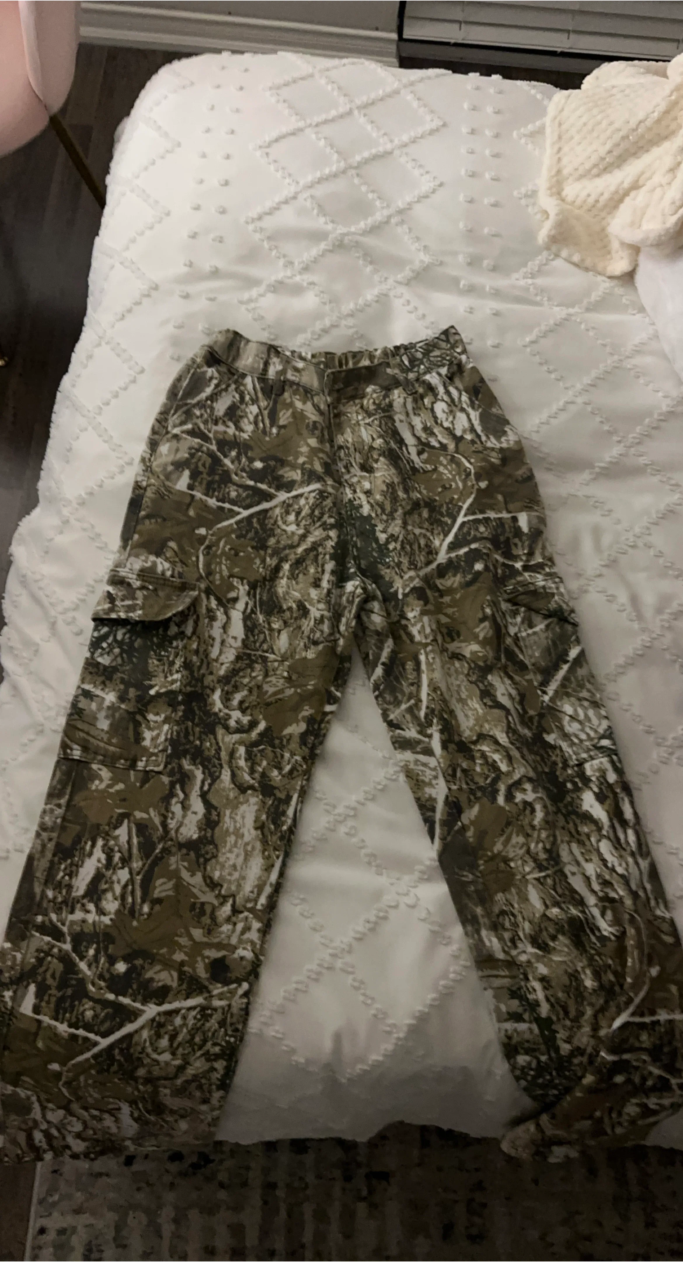 Camouflage Print Cargo Pants