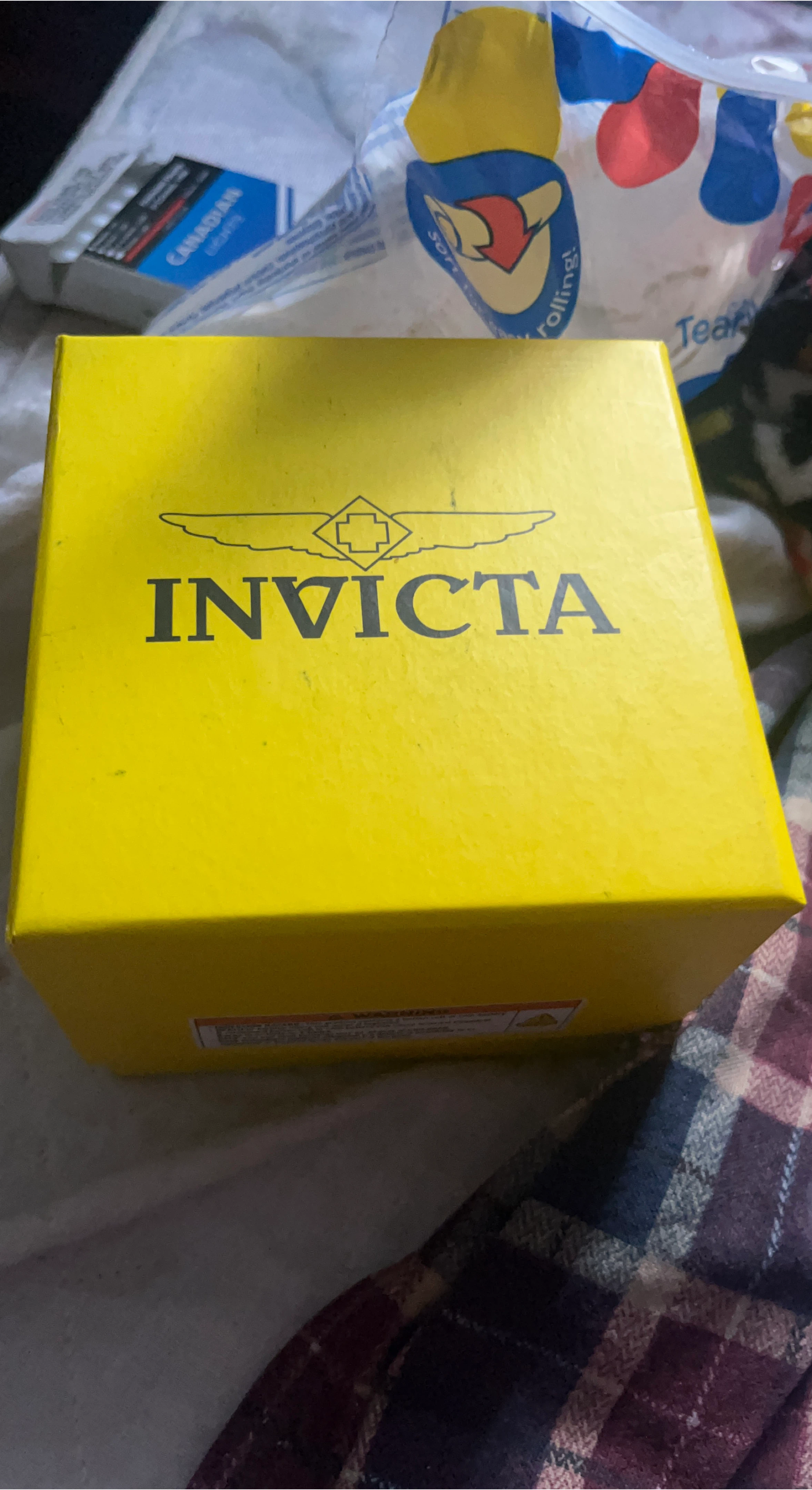 Invicta Watch Box - Yellow