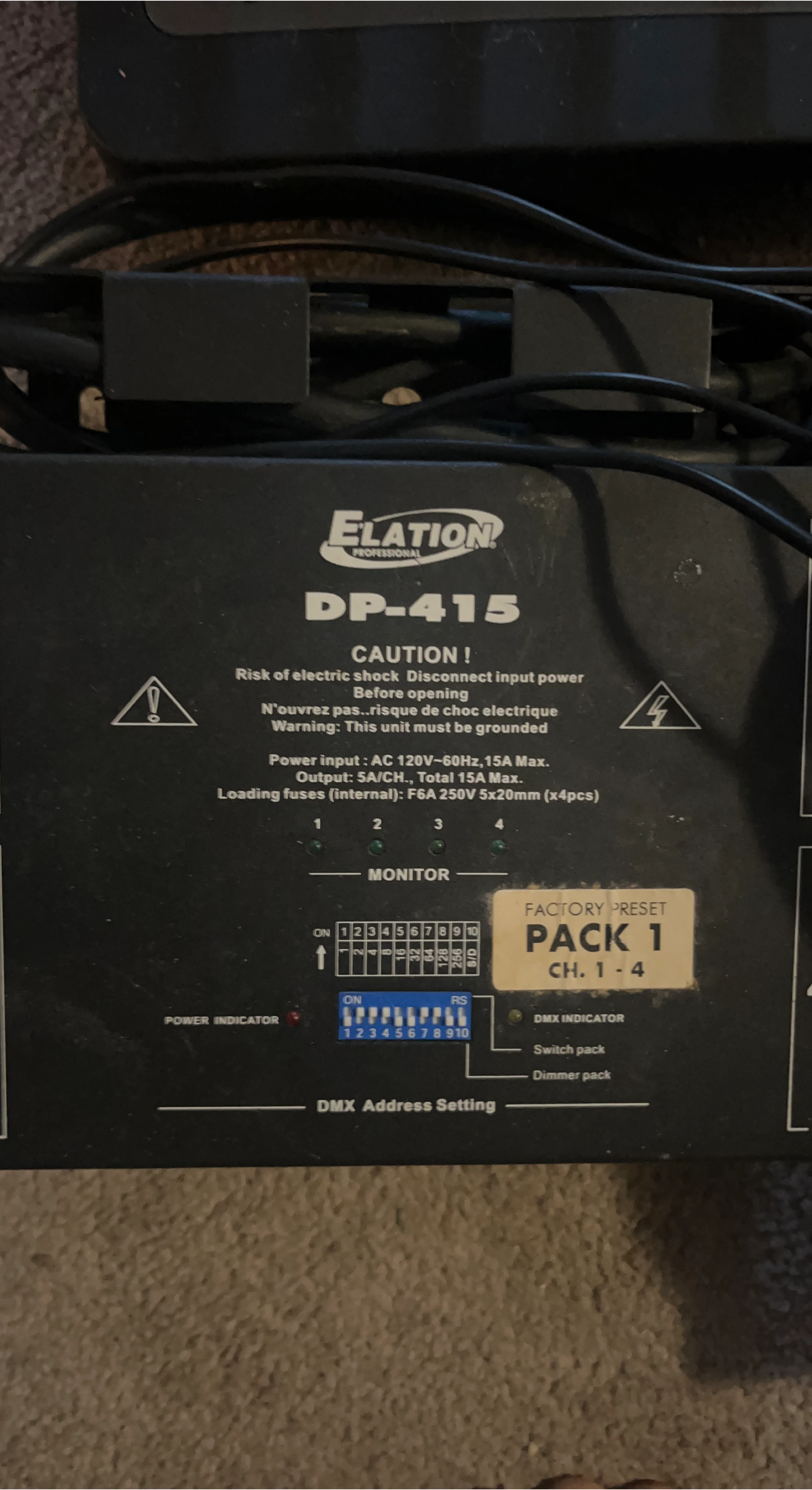 Elation Professional DP-415 DMX Dimmer Pack