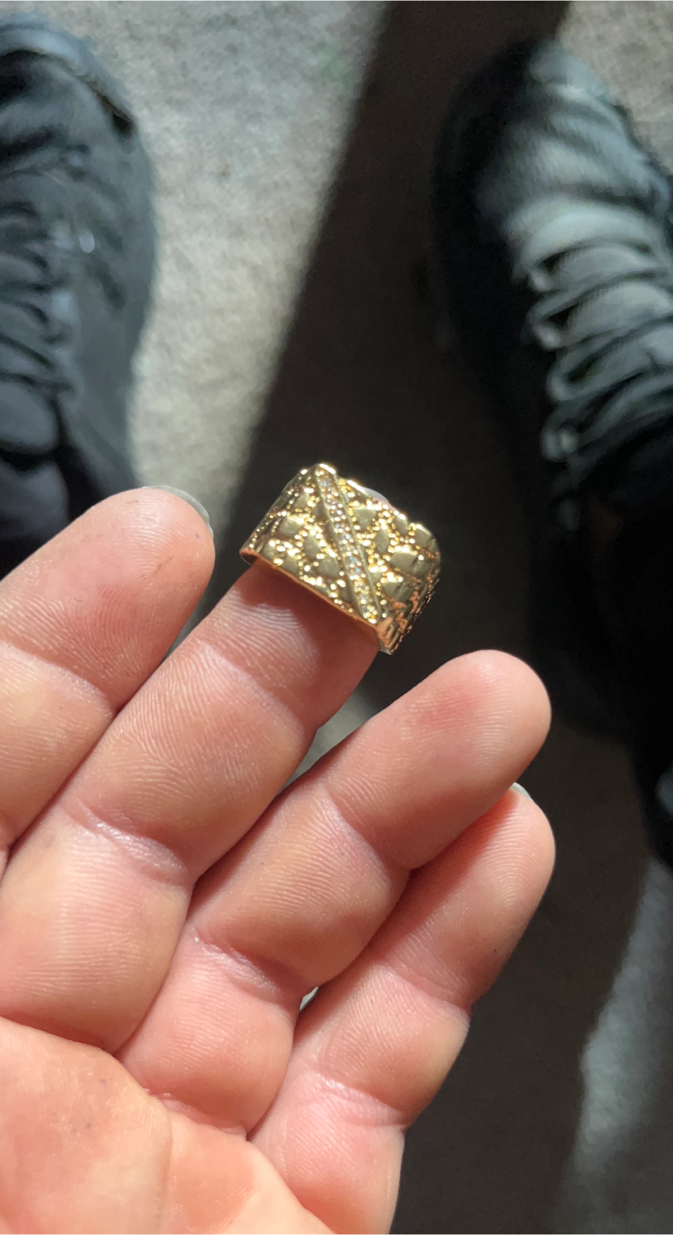 Gold Nugget Ring