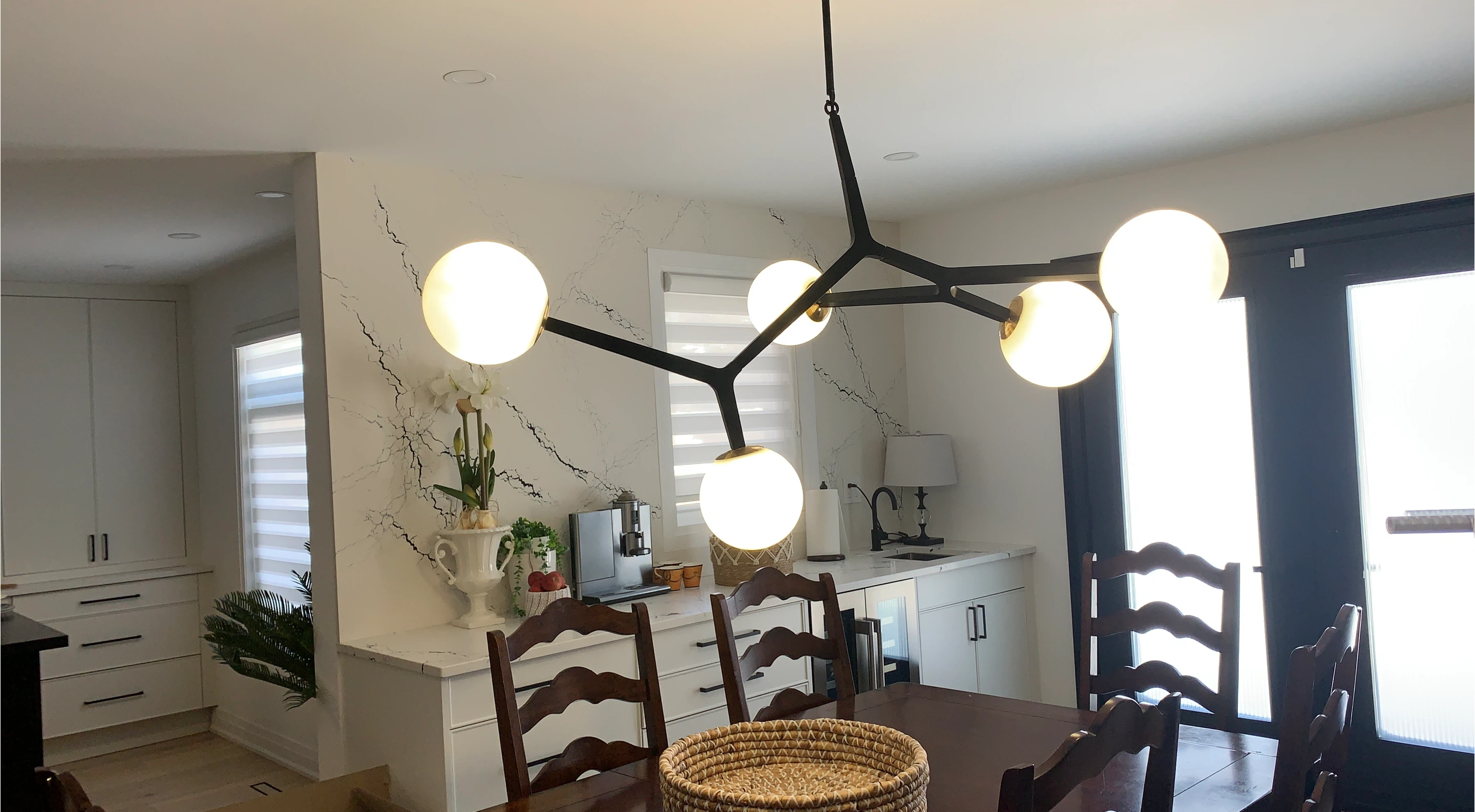 Modern Sputnik Style Chandelier