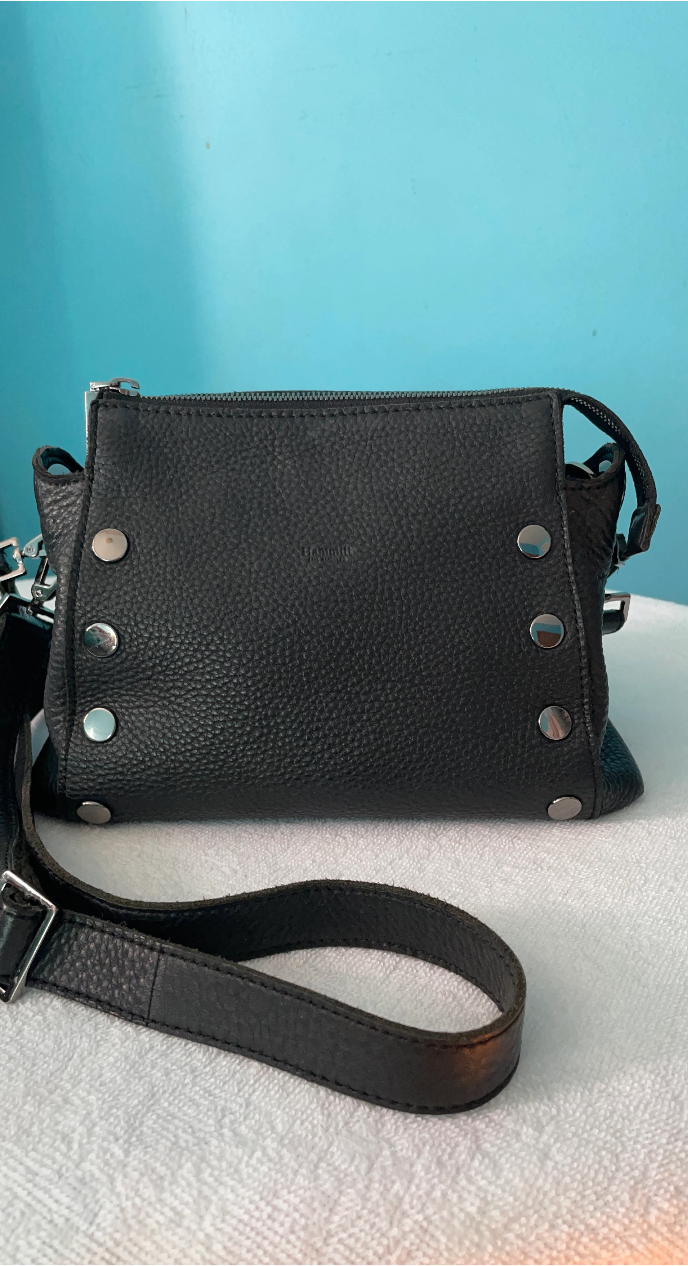 Hammitt Los Angeles Black Leather Crossbody Bag