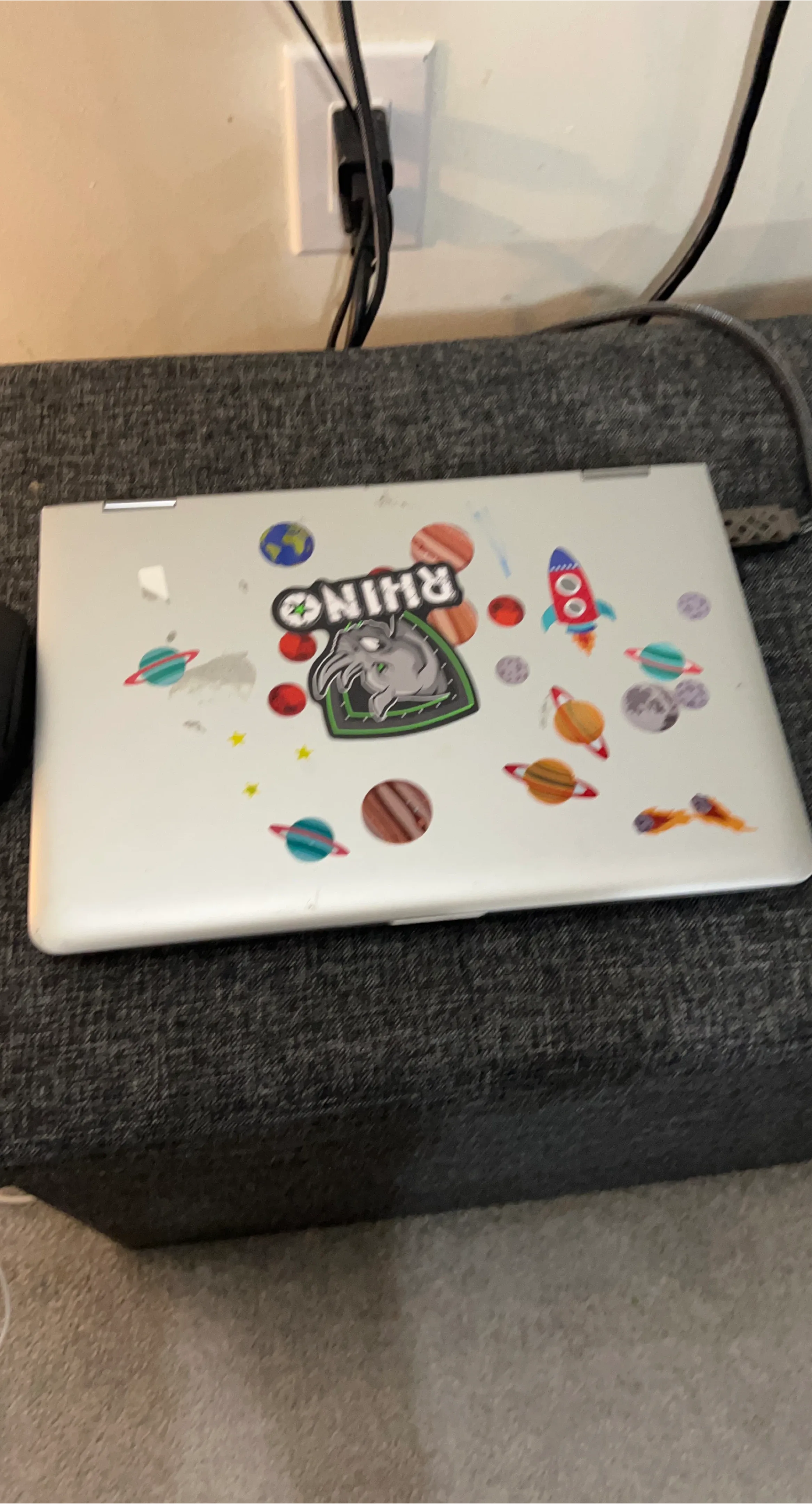 Laptop with Stickers