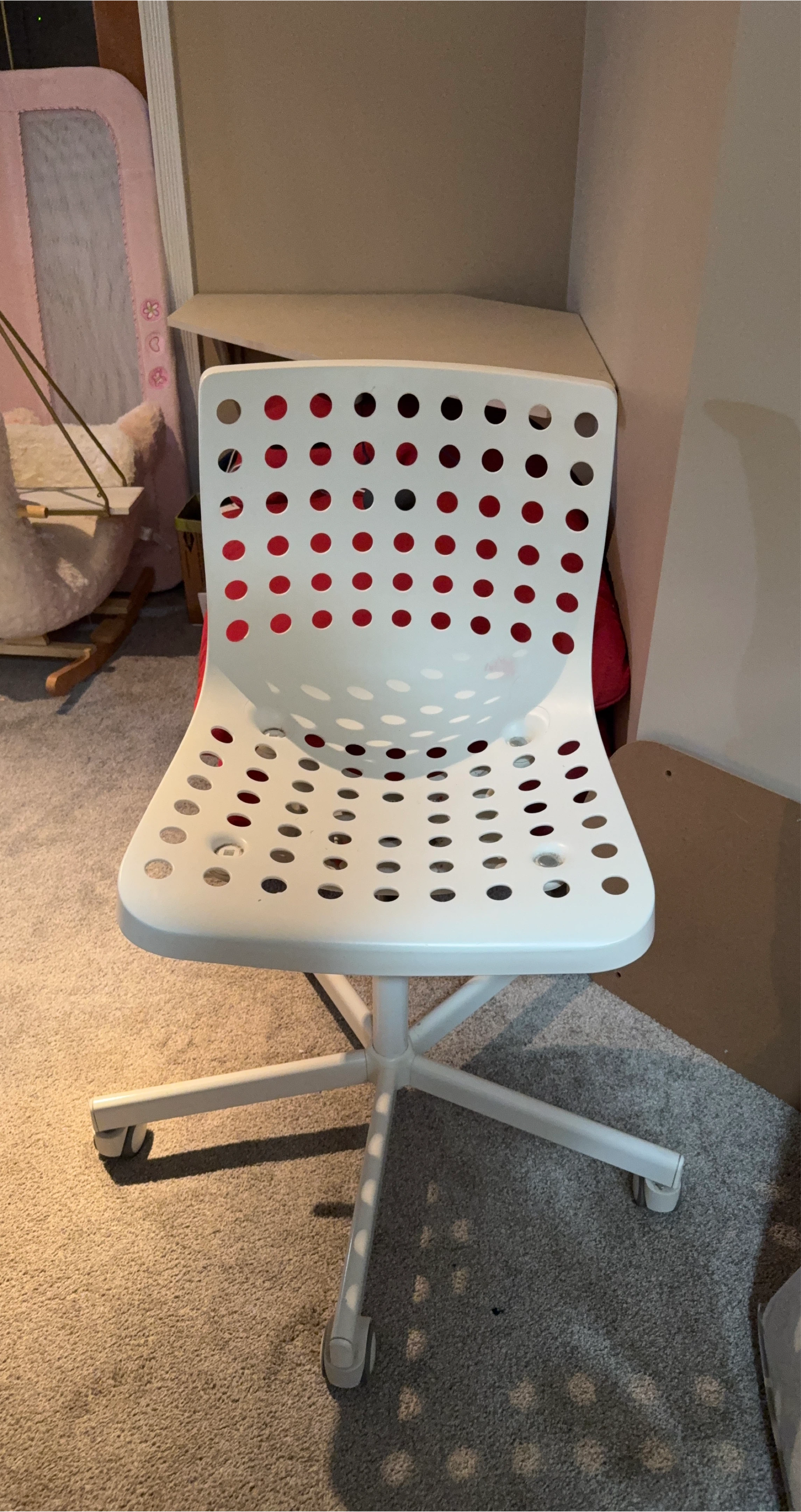 IKEA White Swivel Chair