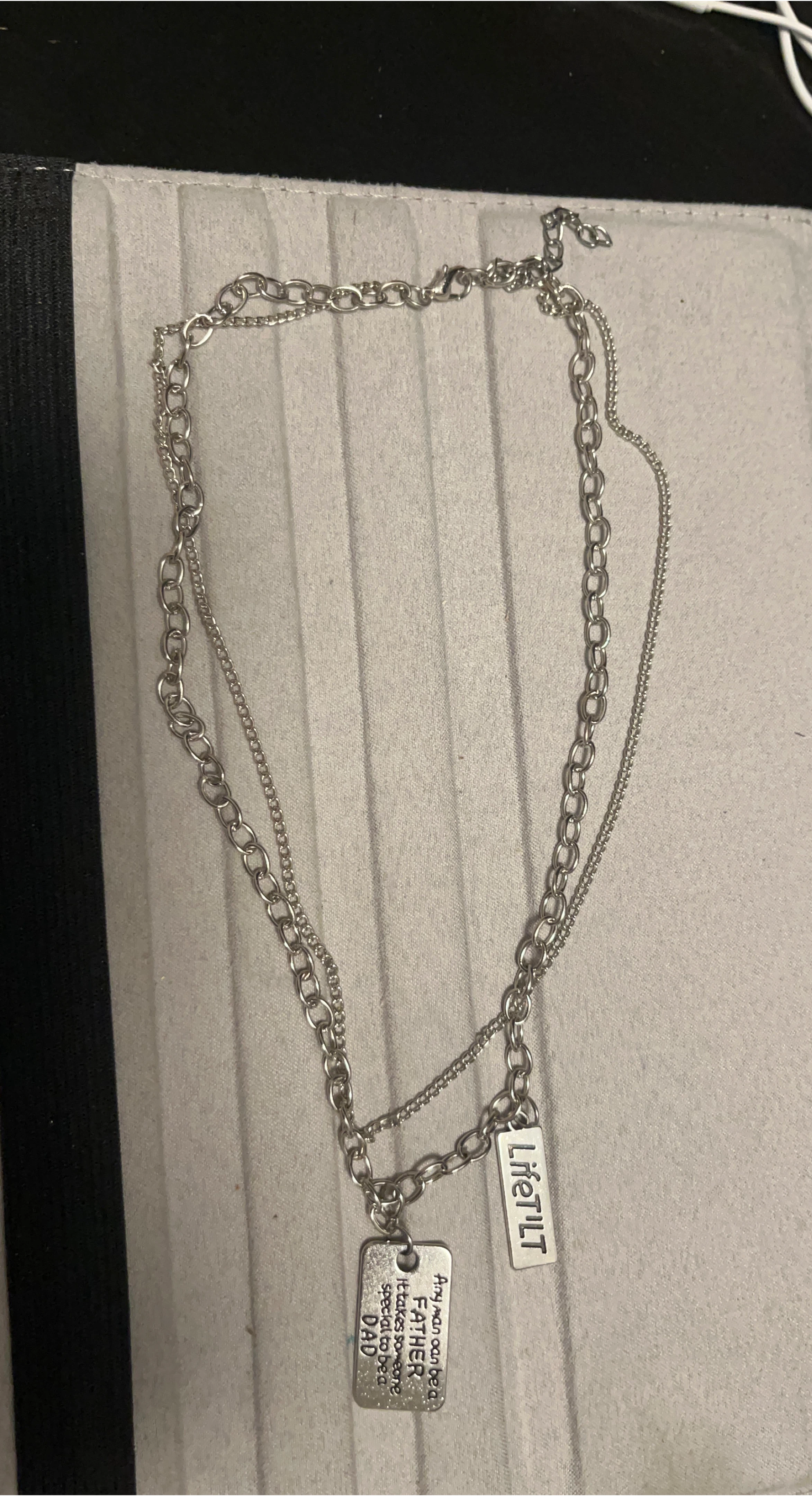 Layered Silver Chain Necklace