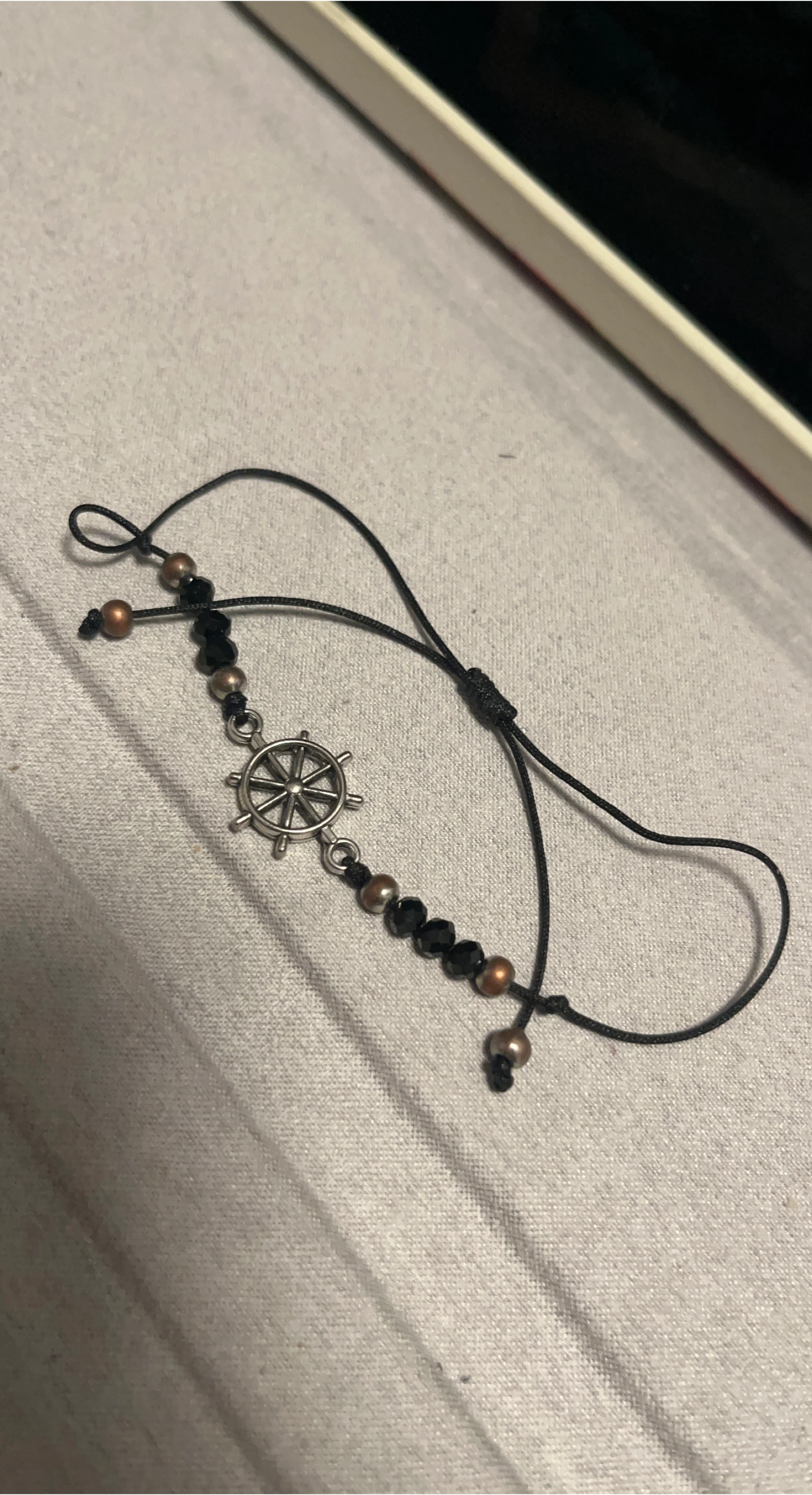 Adjustable Nautical Wheel Bracelet