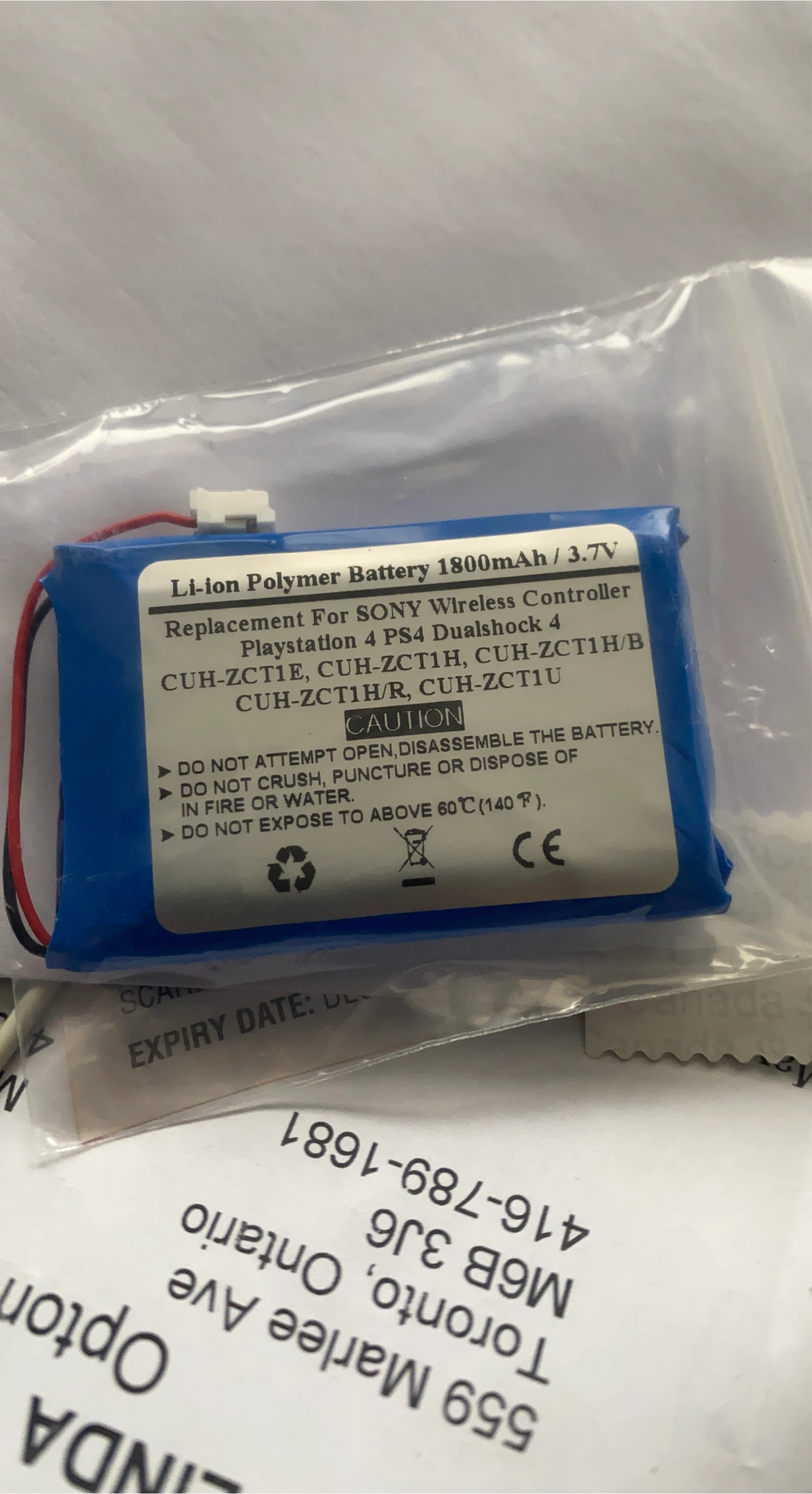 New PS4 Dualshock 4 Controller Battery