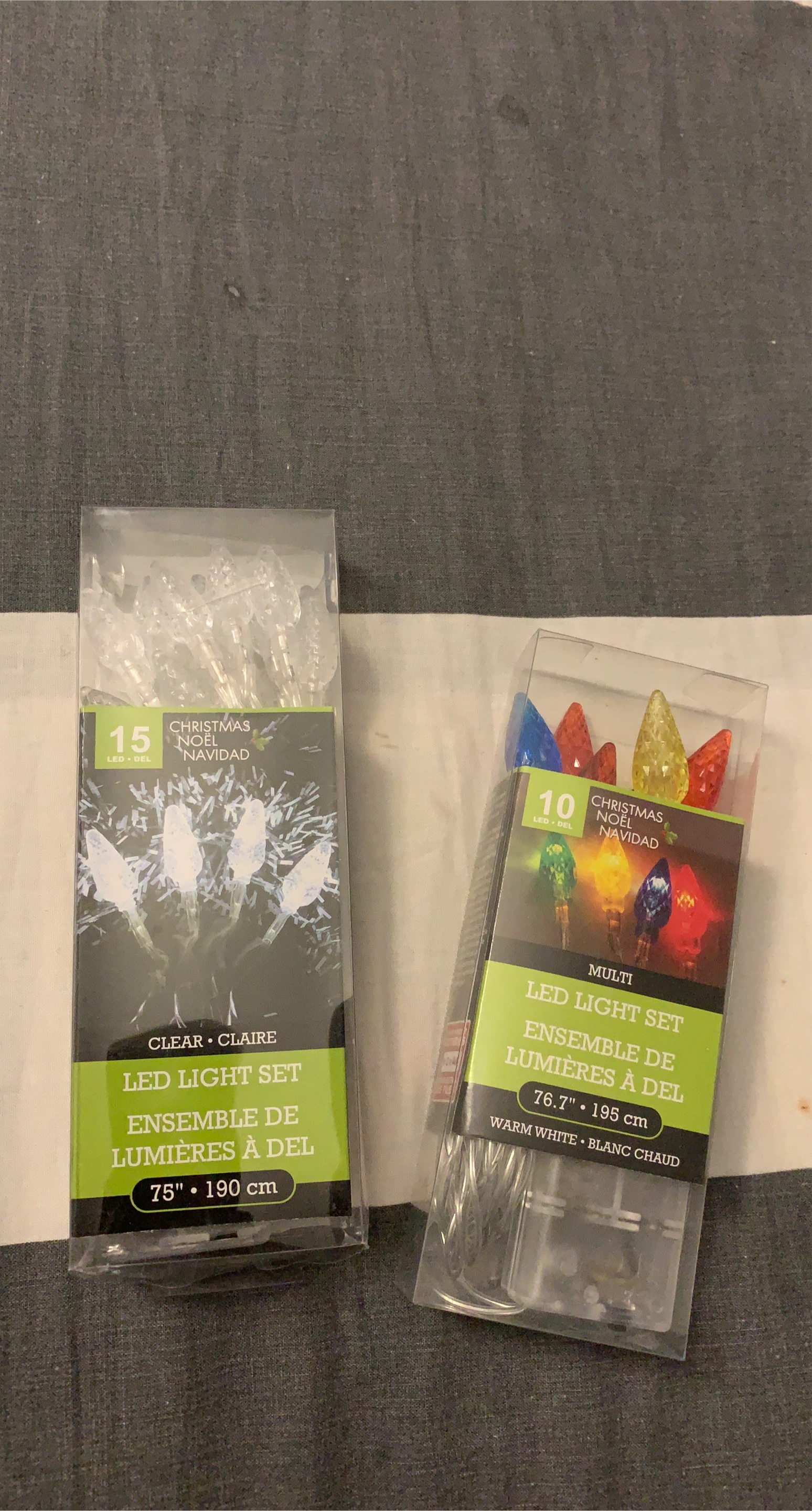 Christmas LED Light Sets - Clear & Multi