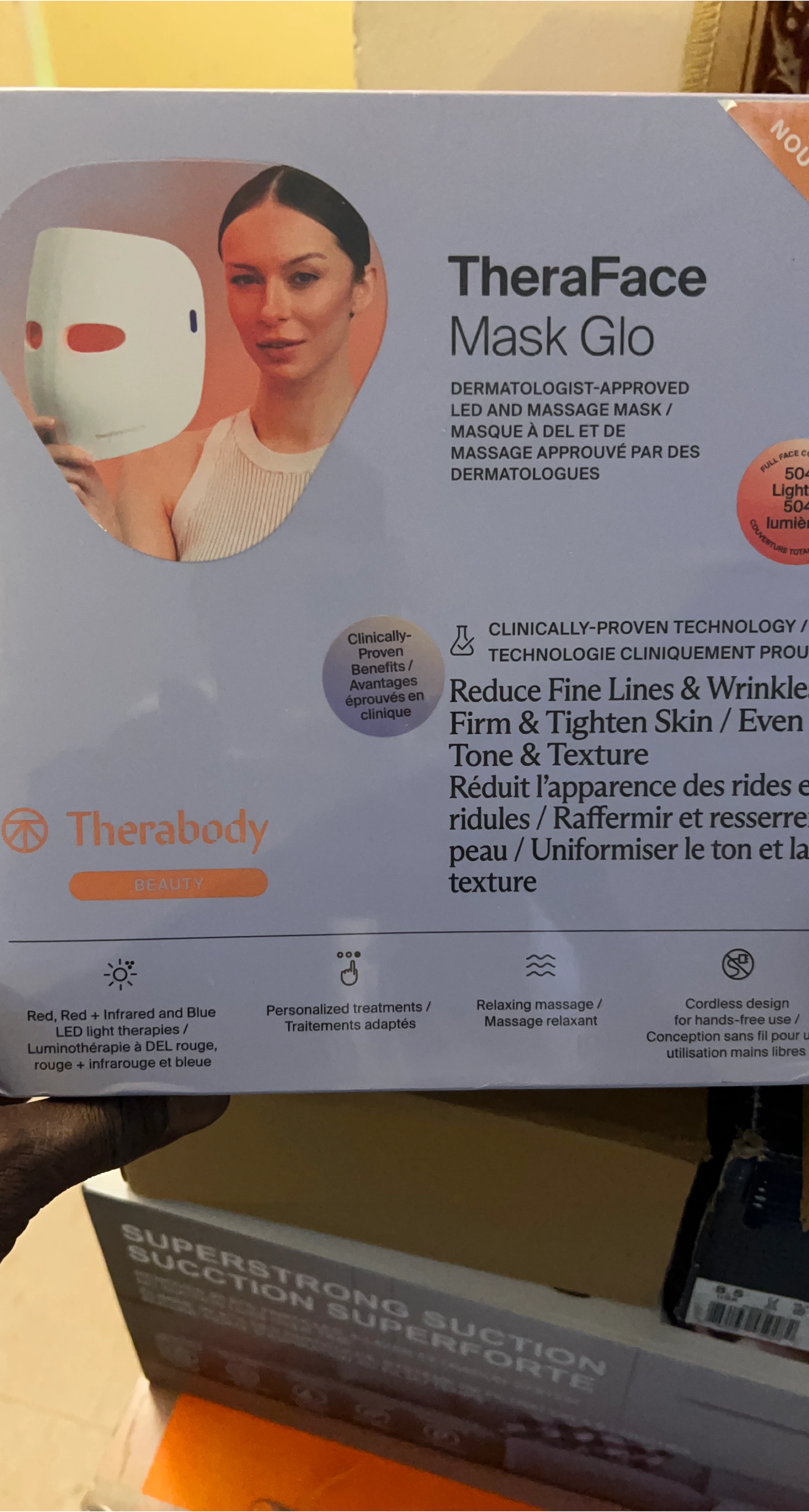 Therabody TheraFace Mask Glo - LED & Massage