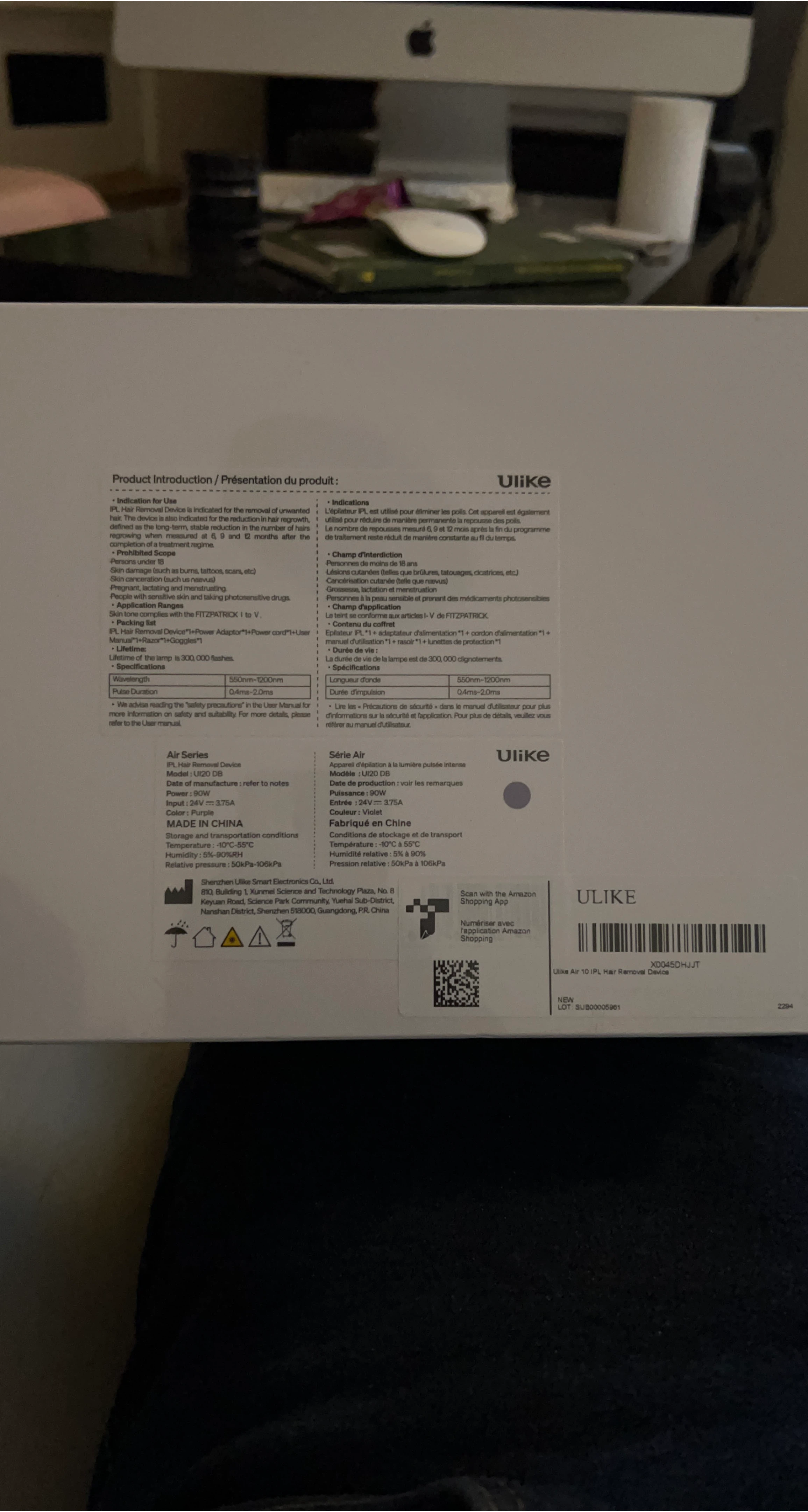 New Ulike Air 10 IPL Hair Removal Device