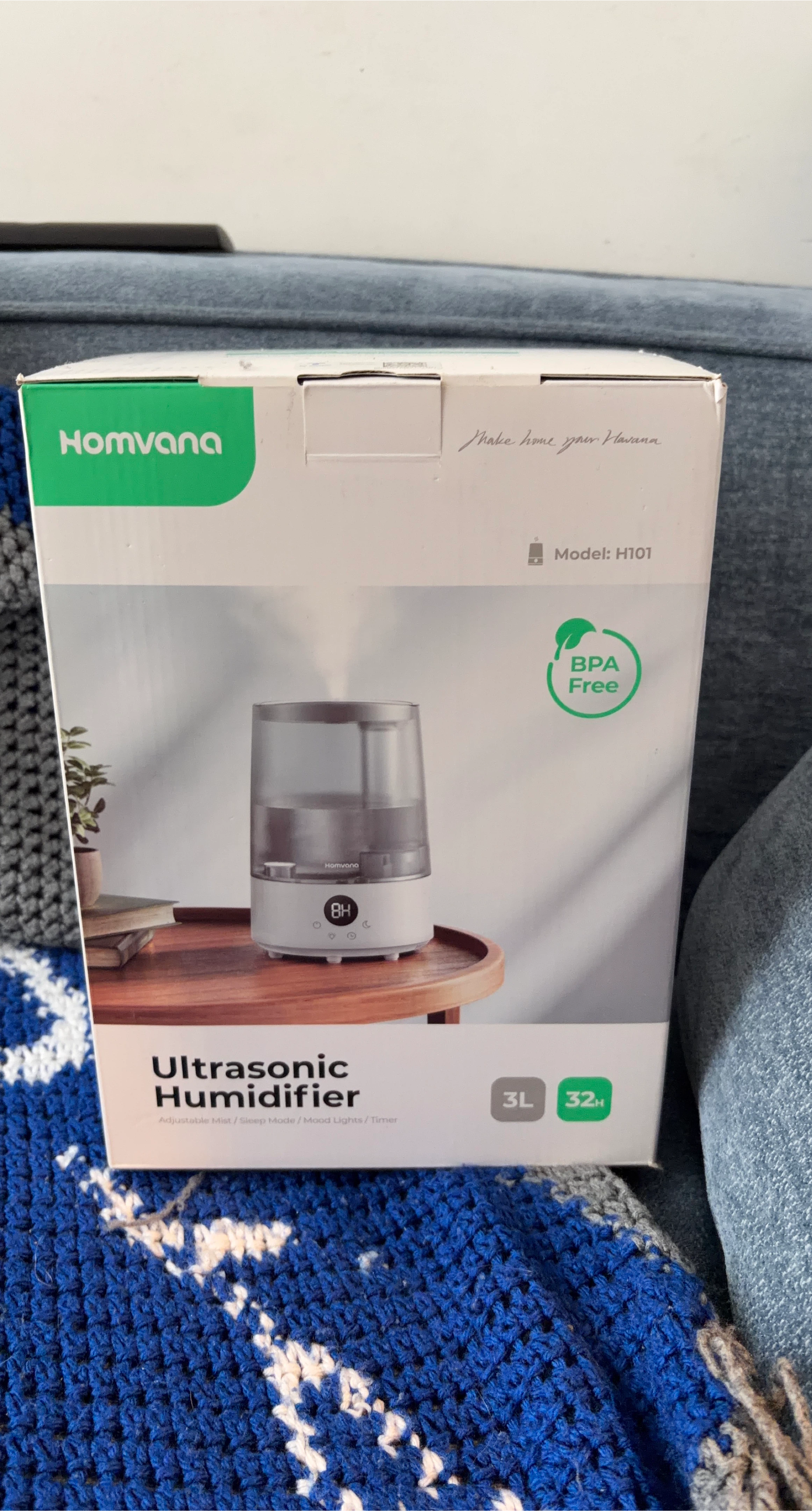 New Homvana H101 Ultrasonic Humidifier
