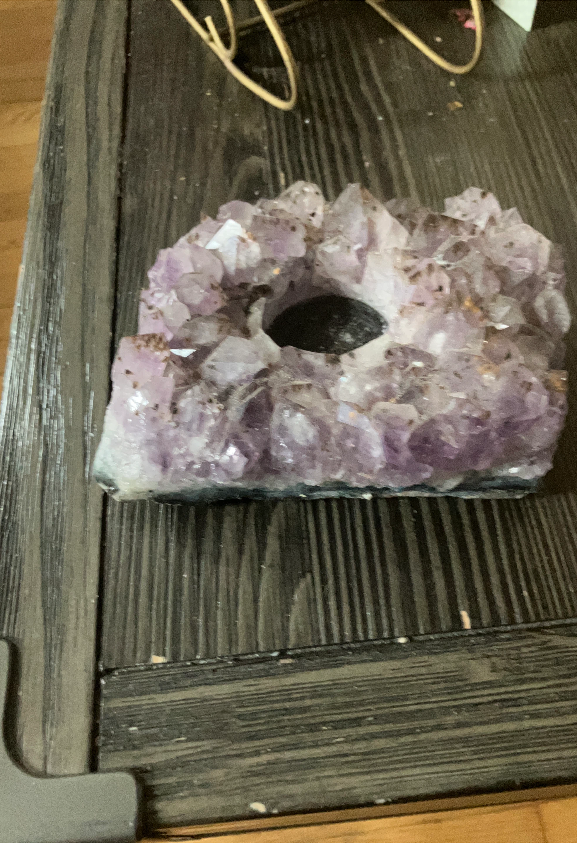 Amethyst Crystal Candleholder