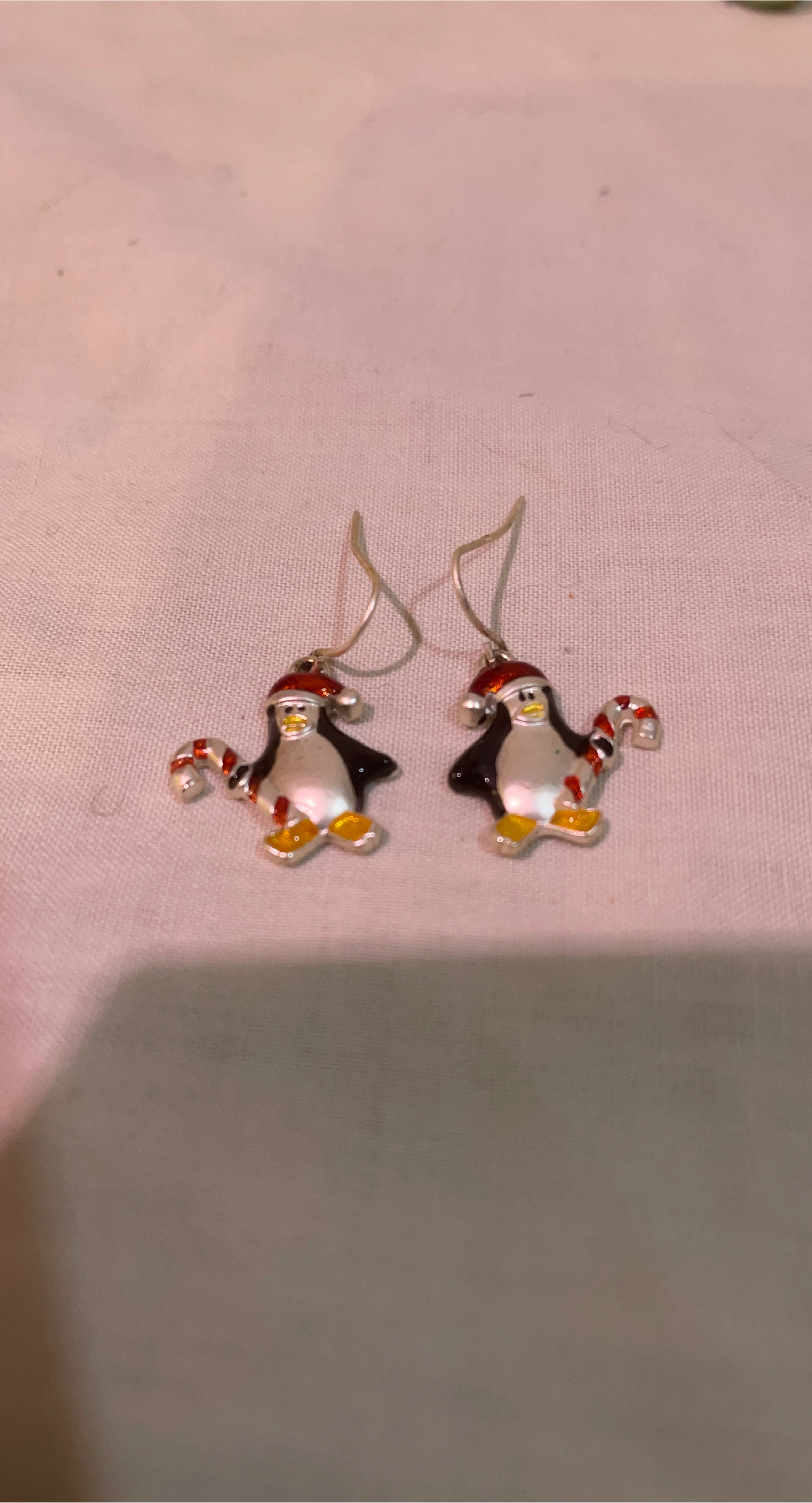 Penguin Christmas Earrings