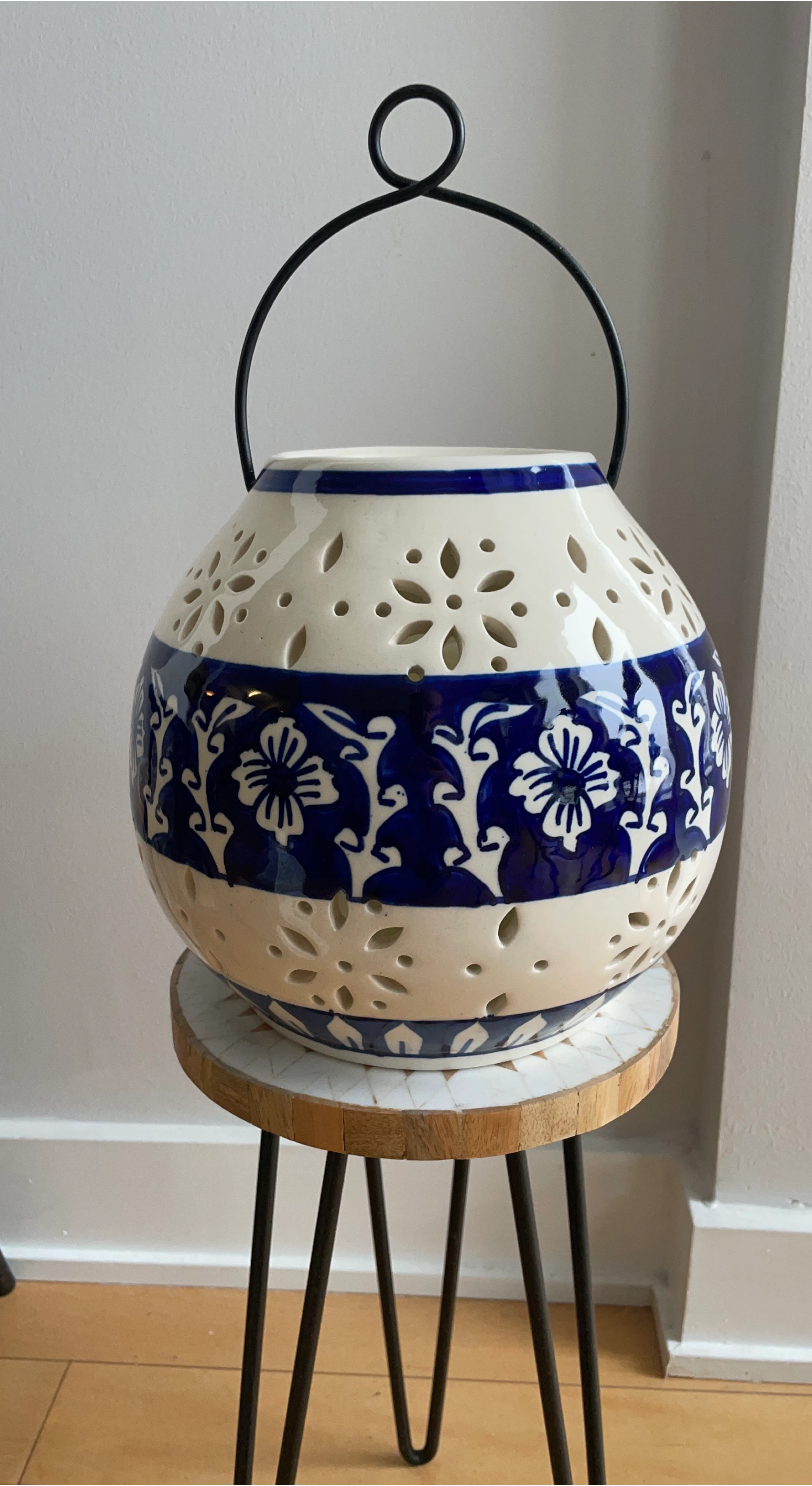 Ceramic Candle Lantern