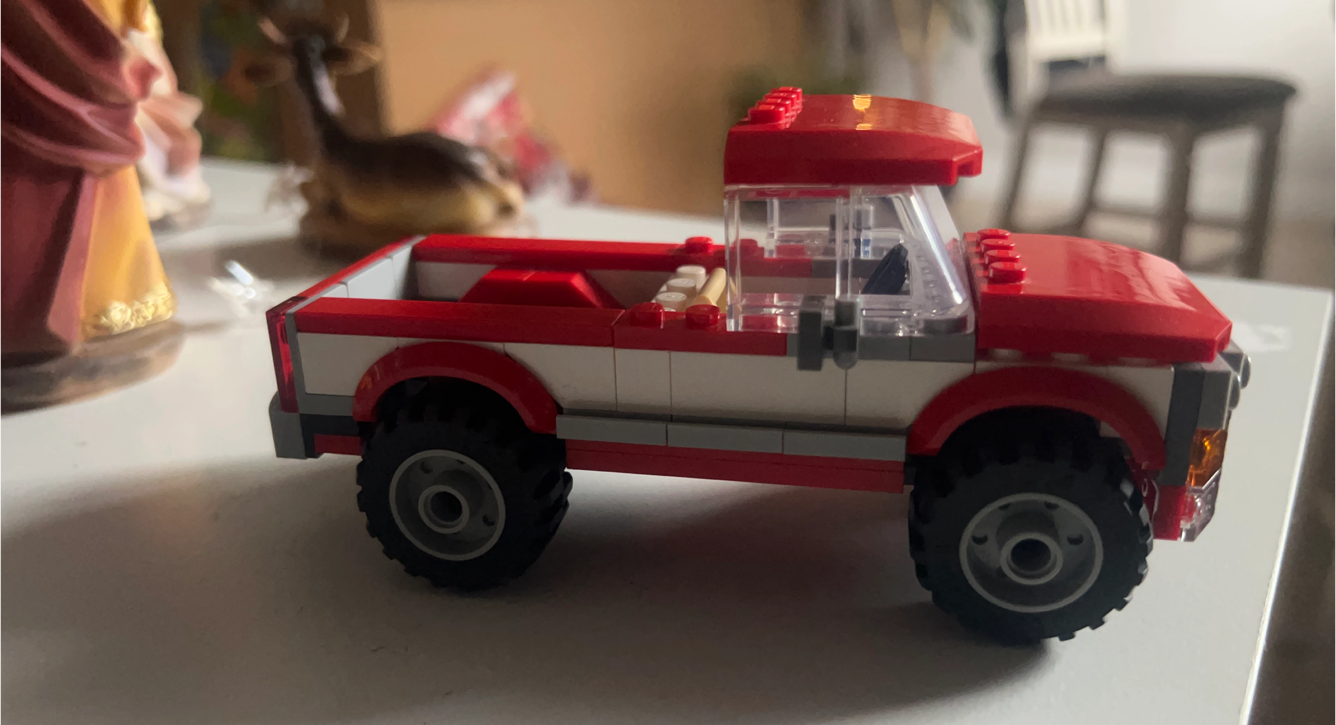 LEGO Red & White Pickup Truck