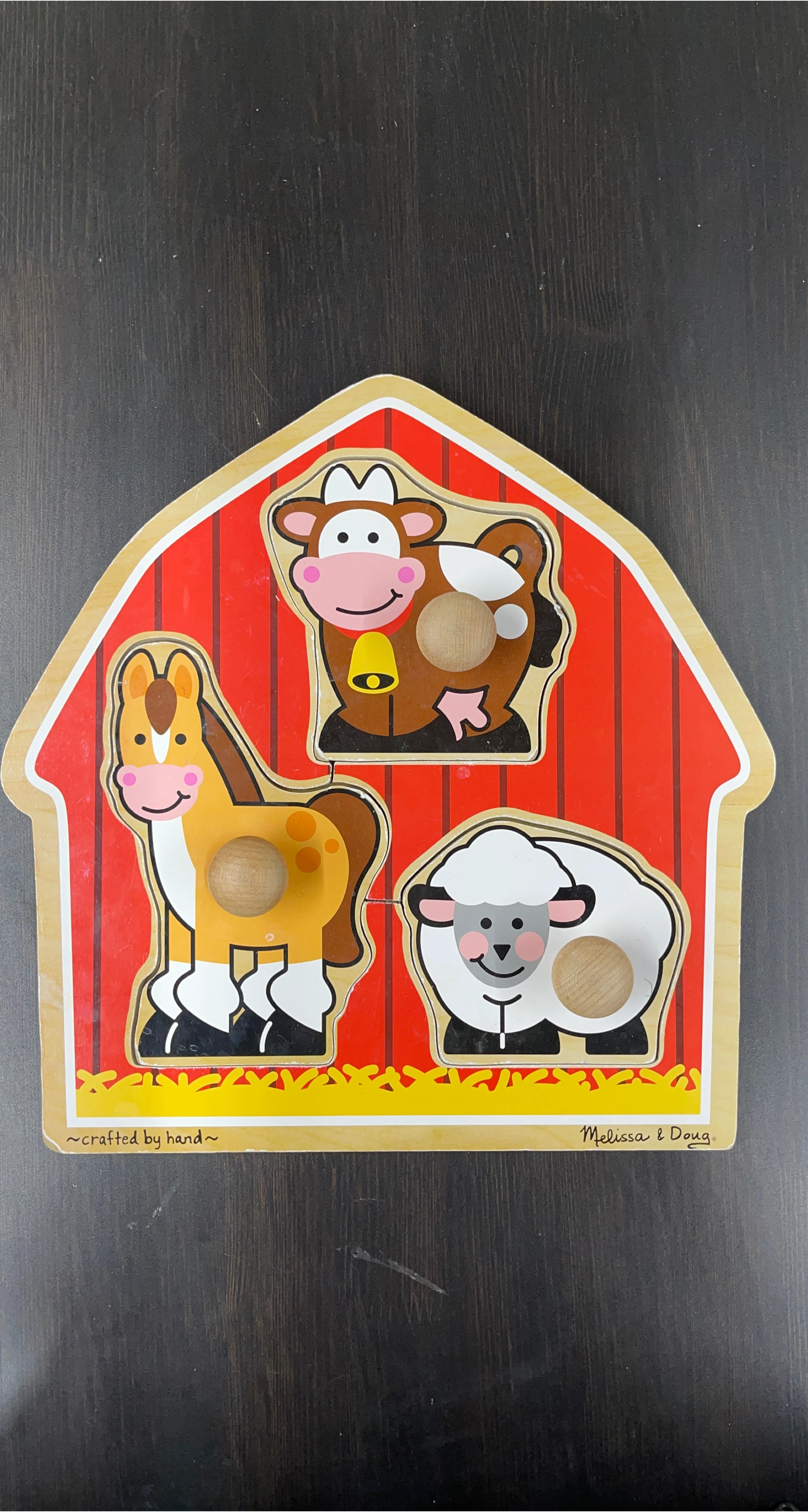 Melissa & Doug Barnyard Animals Wooden Puzzle