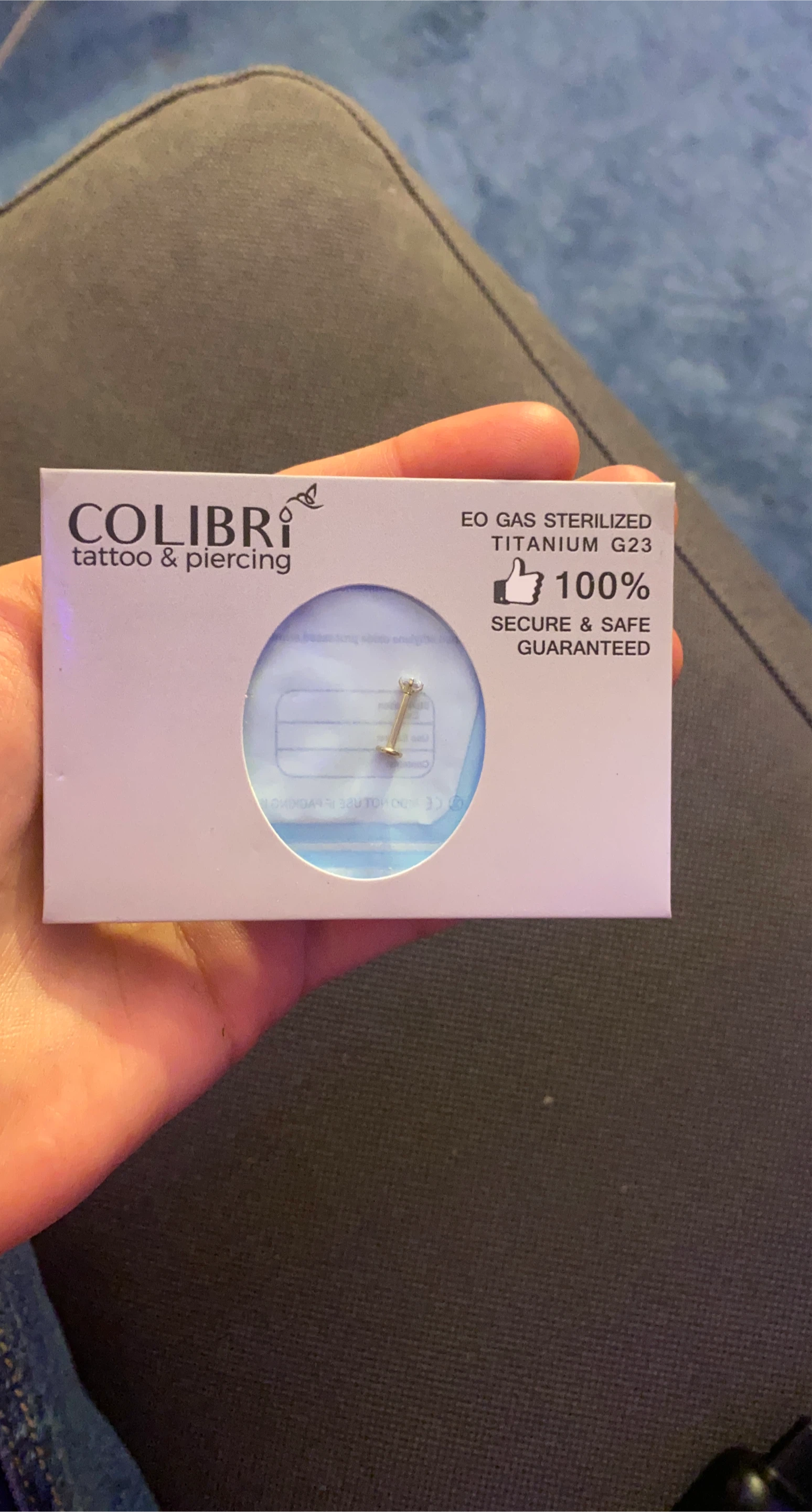 Colibri Titanium G23 Labret Piercing