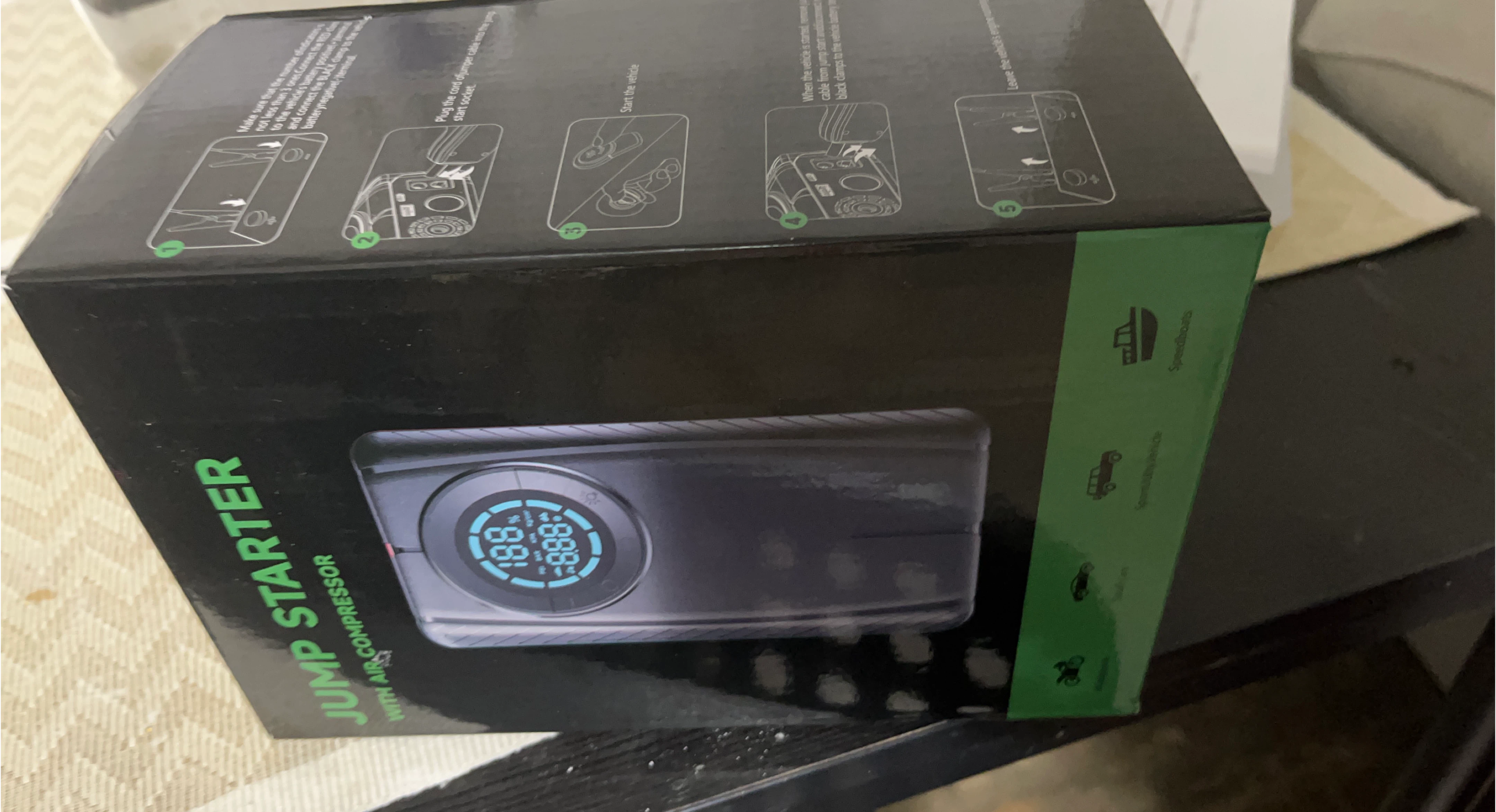 Jump Starter with Air Compressor - photo 2