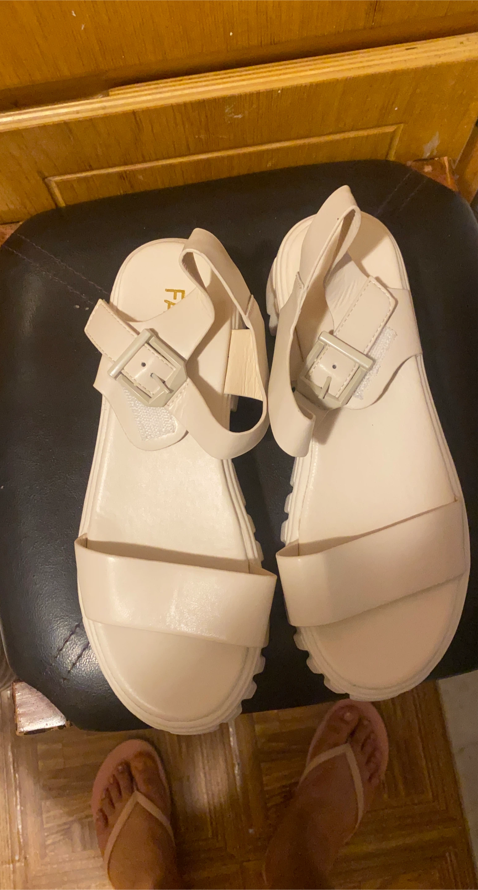 Fashion Nova White Sandals