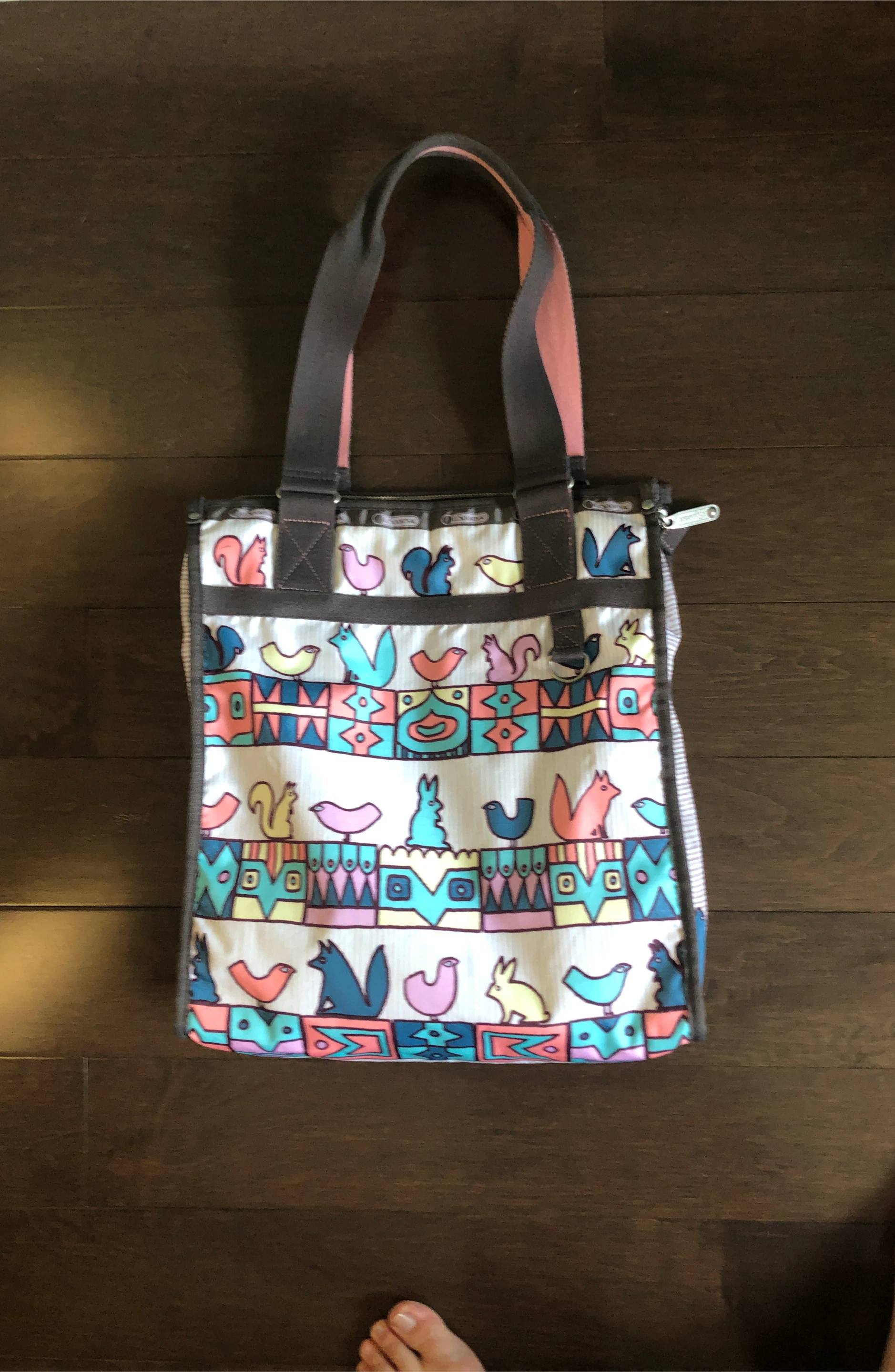 LeSportsac Tote Bag with Animal Print