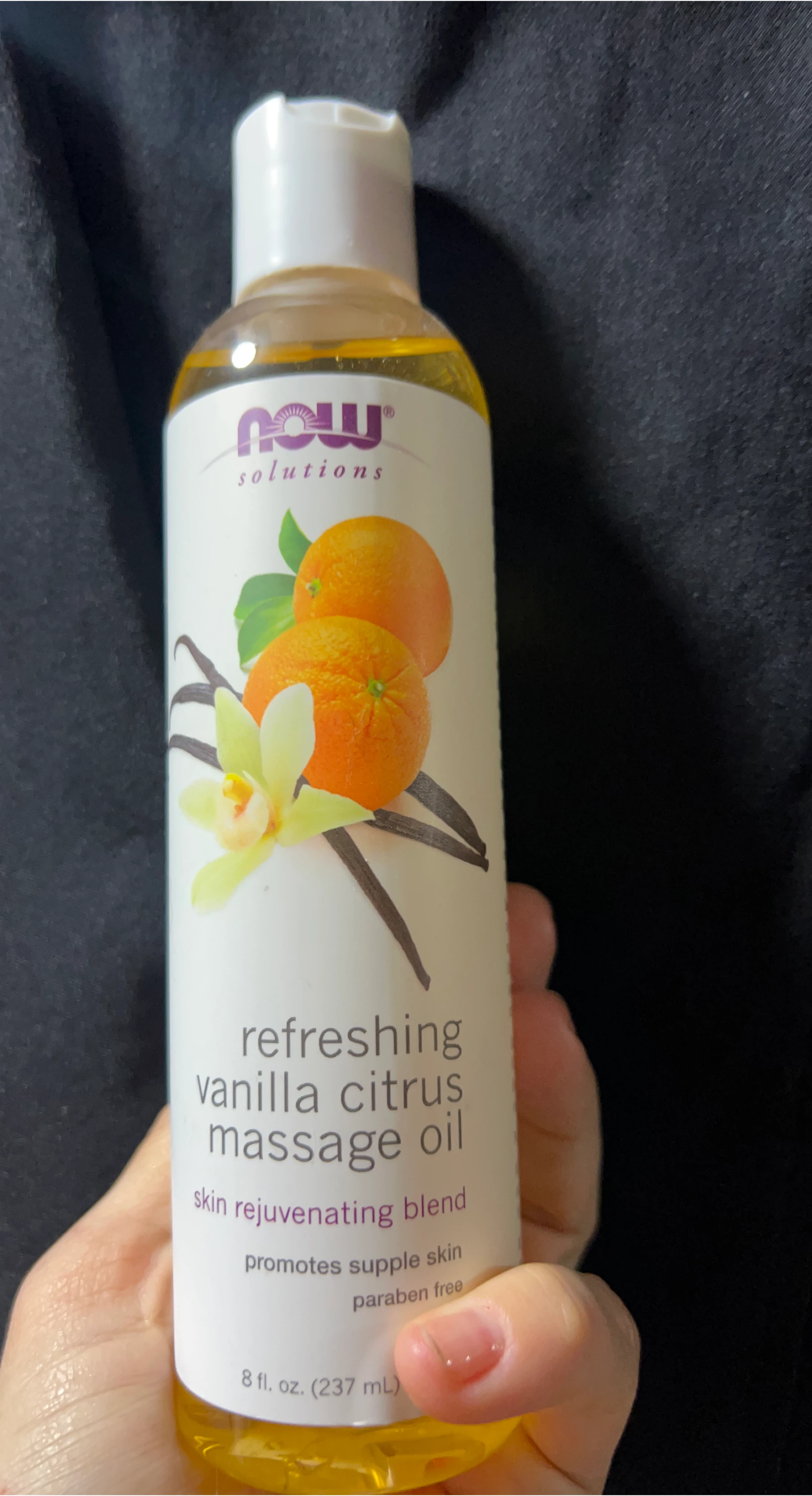 NOW Solutions Refreshing Vanilla Citrus Massage Oil 8 fl. oz.