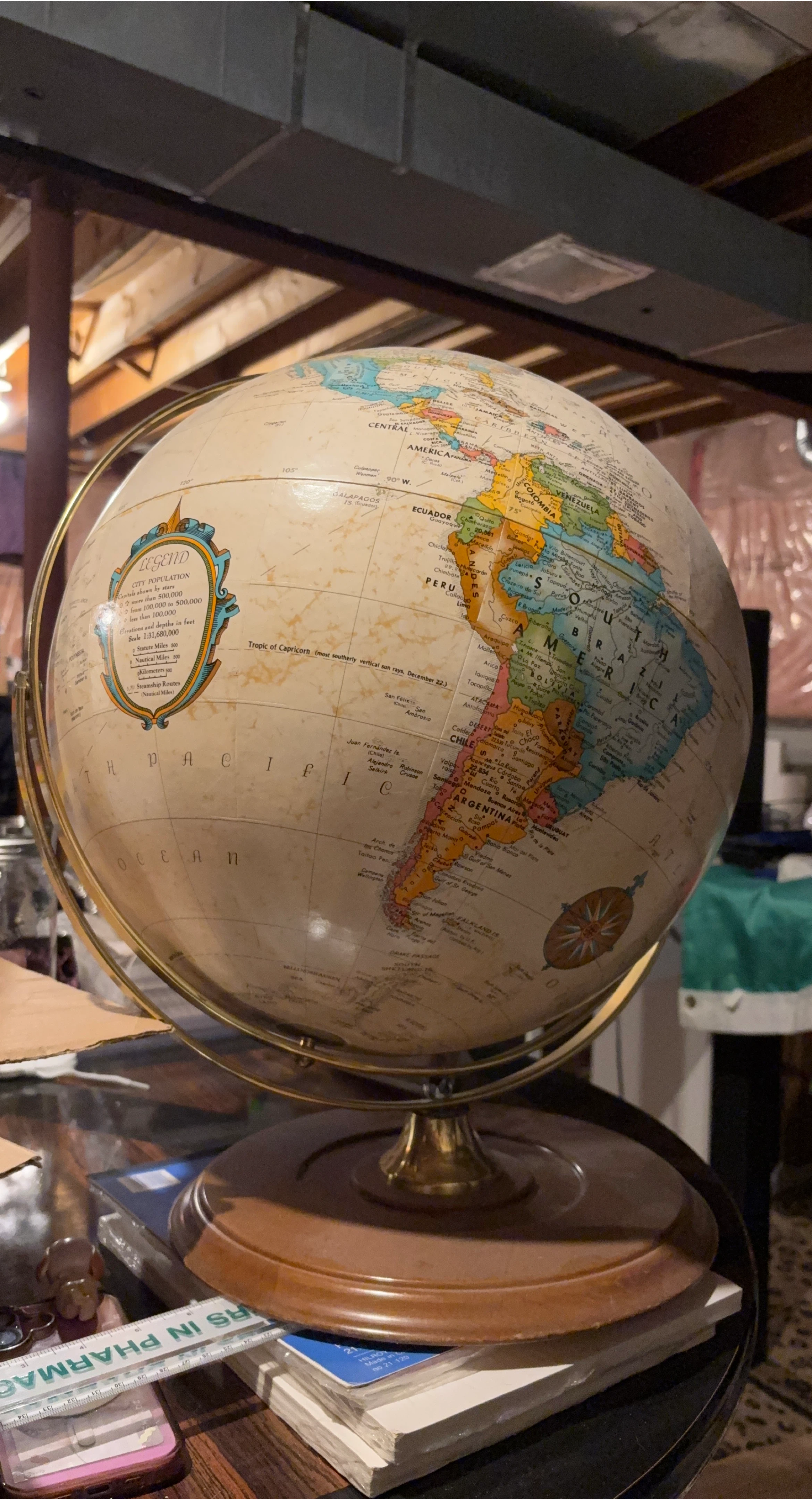 Vintage World Globe