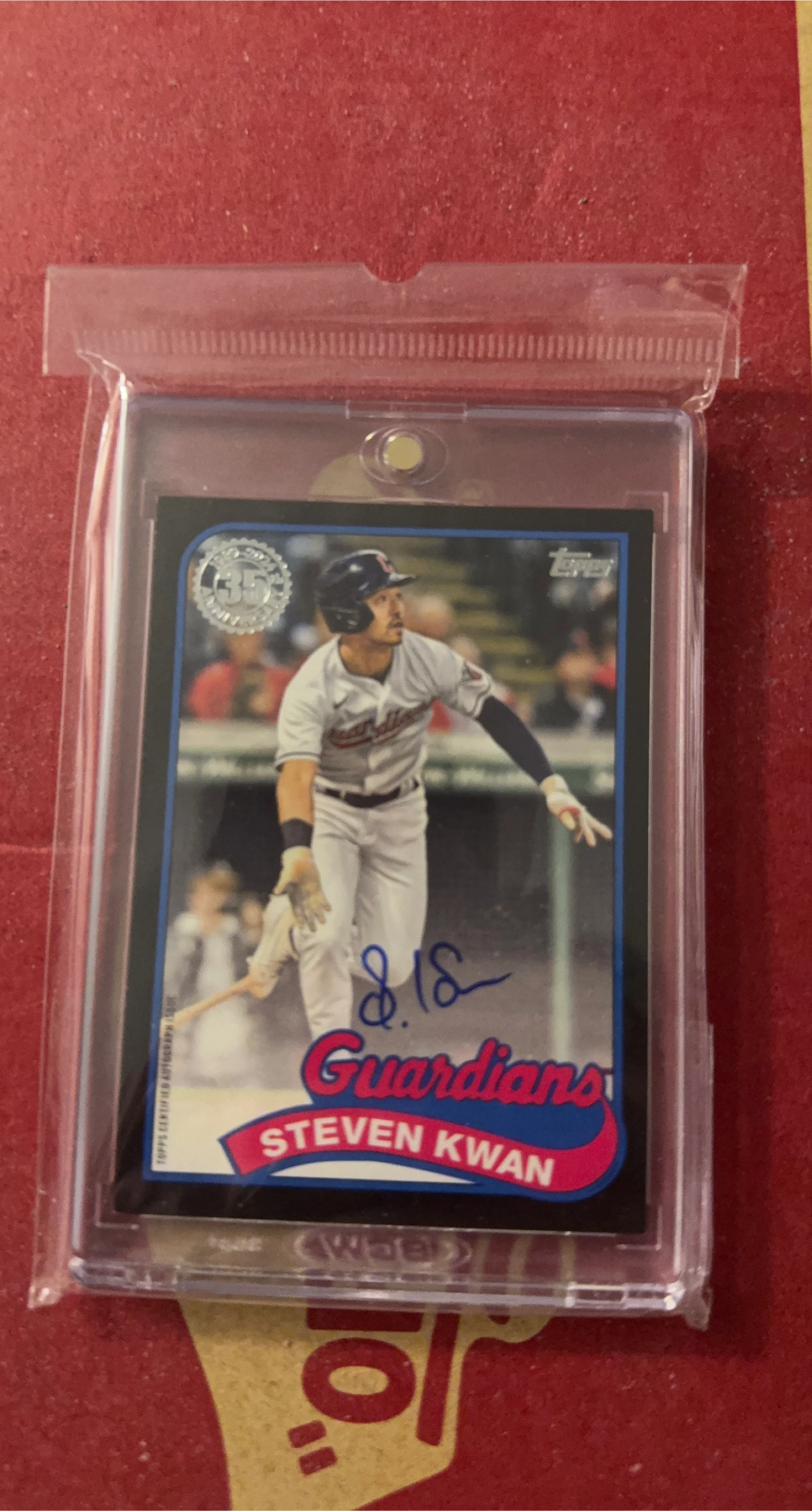 Steven Kwan Autographed Baseball Card