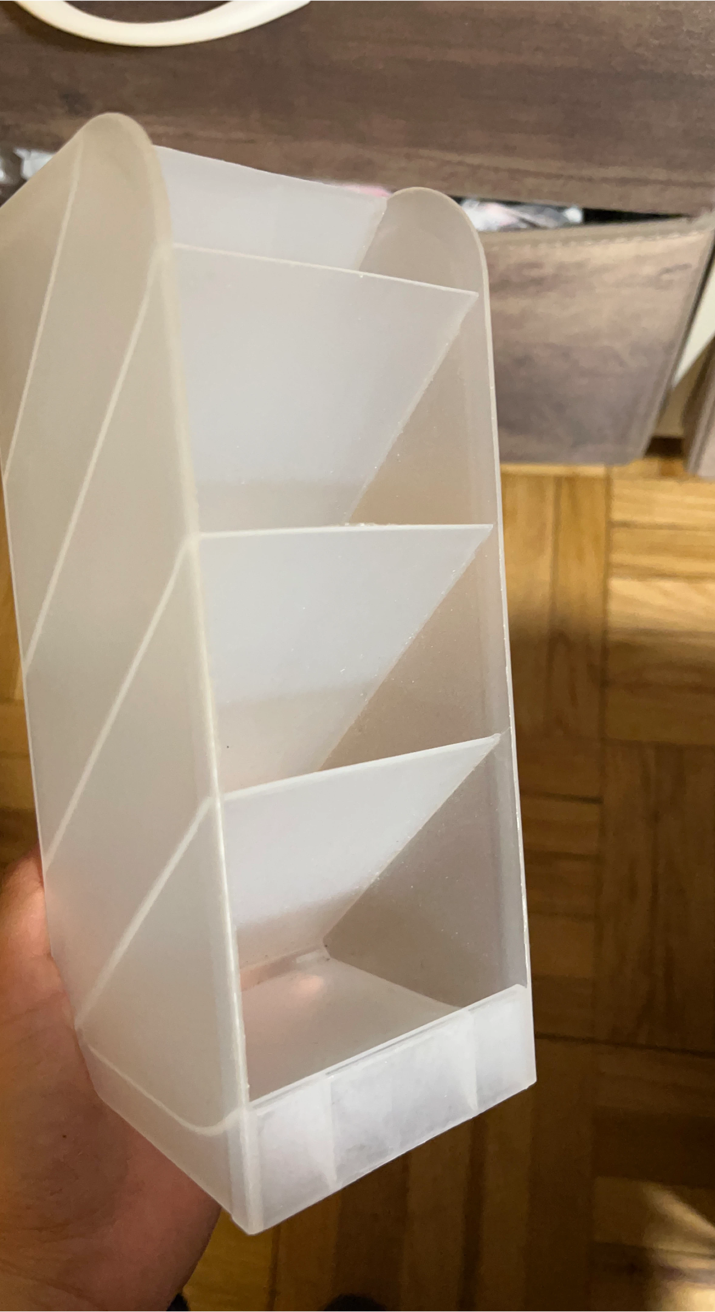 White Plastic Desk Organizer