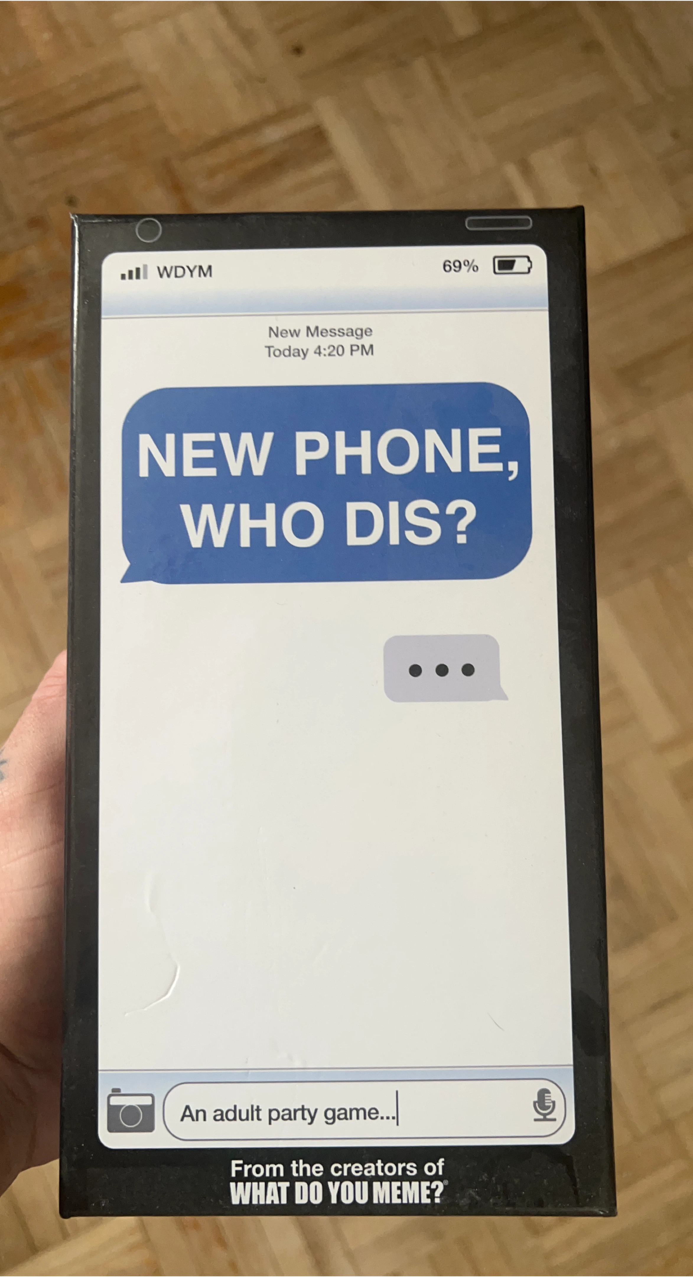 What Do You Meme? New Phone, Who Dis? Adult Party Game