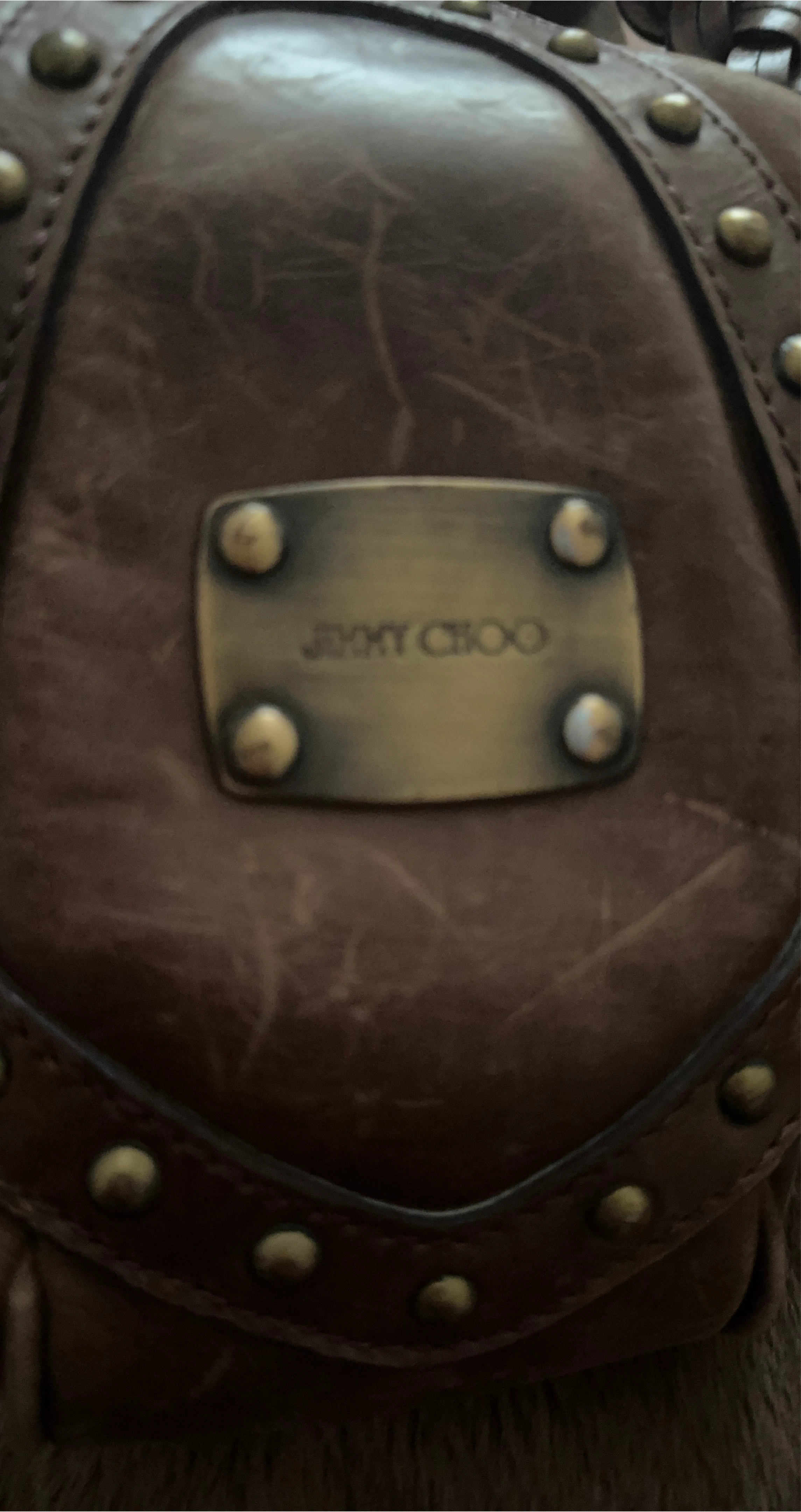Jimmy Choo Brown Leather Shoulder Bag