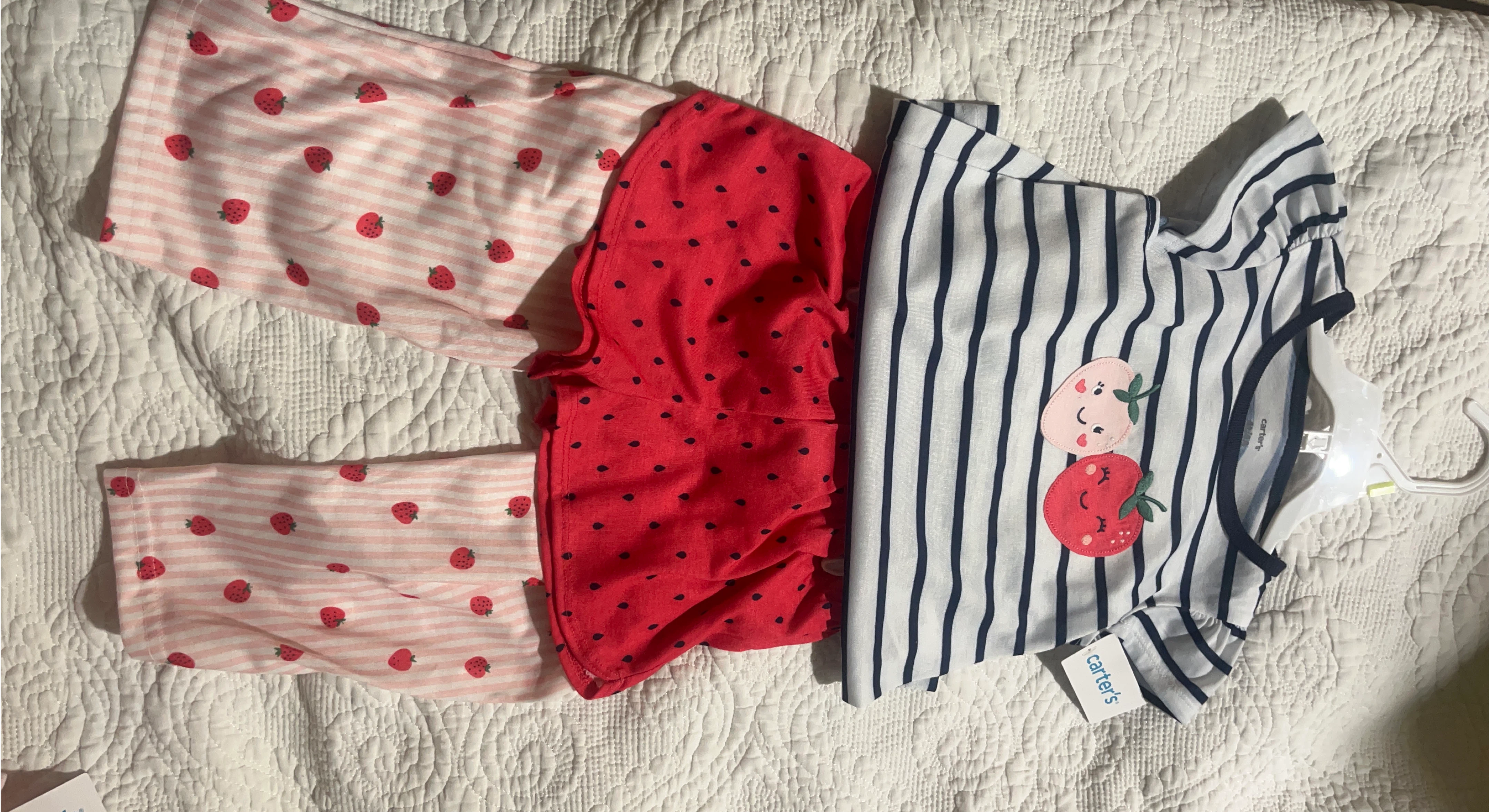 Carter's Strawberry Outfit - New