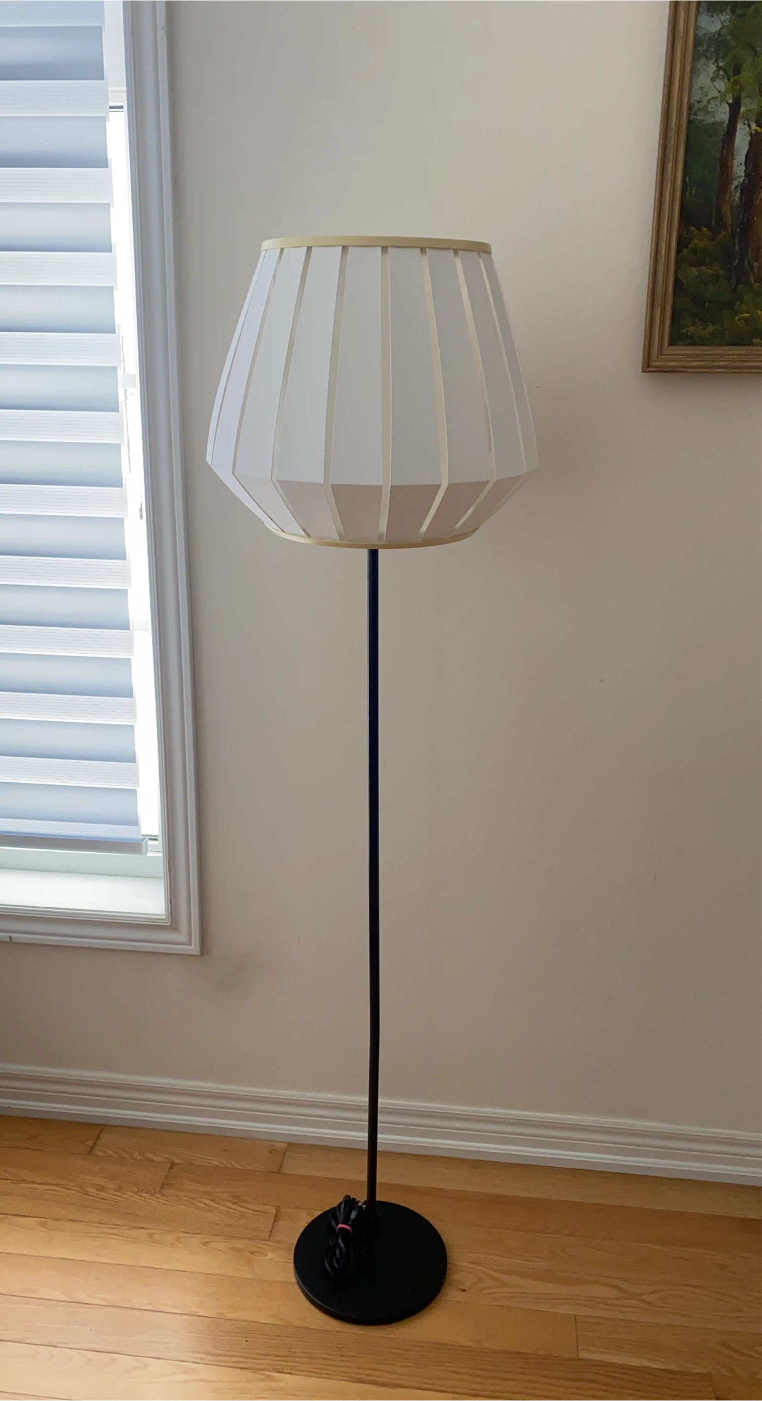 Standing Lamp with White Shade